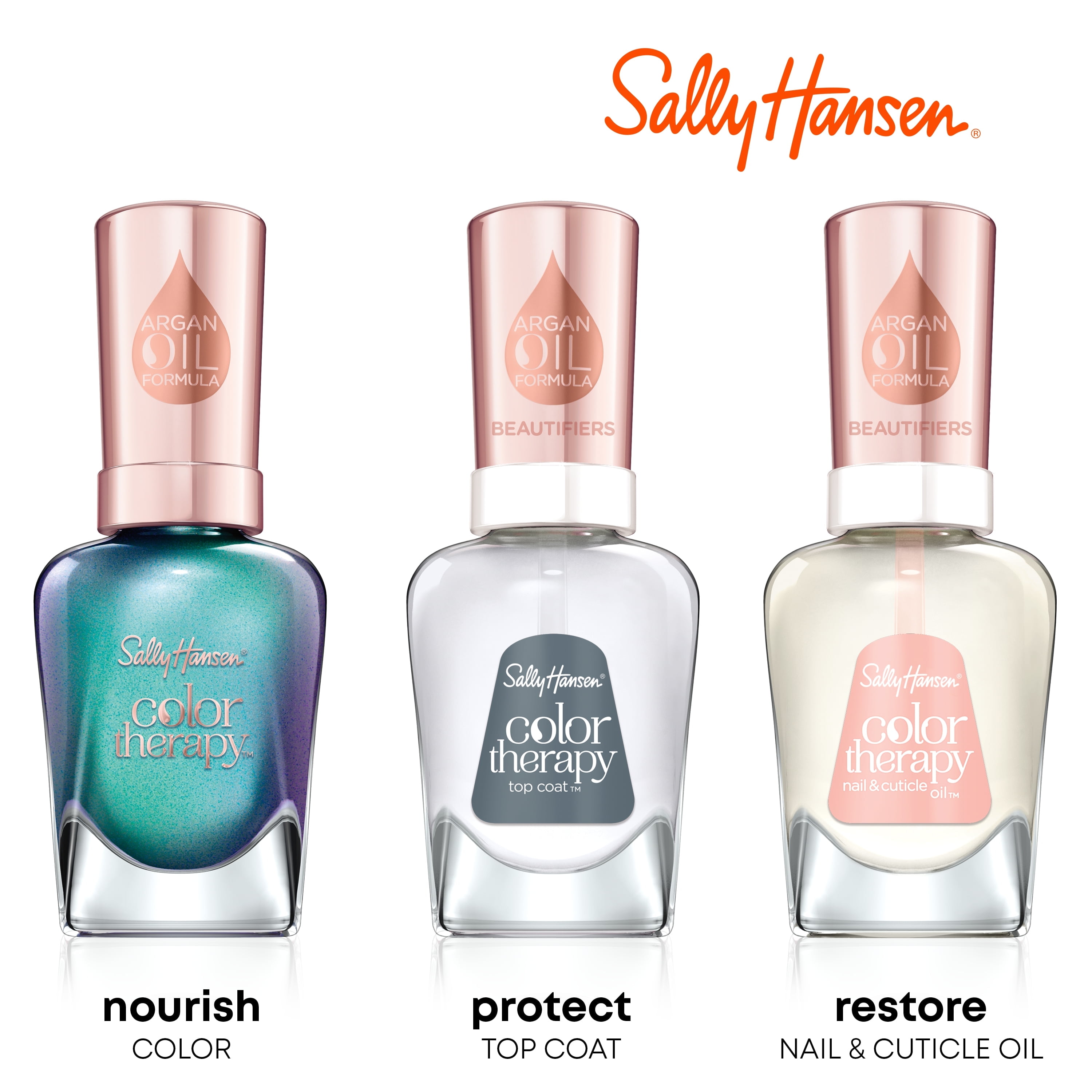 Sally Hansen Color Therapy Nail Polish, Long-lasting Chip-resistant Formula (Mauve Mantra, 0.5 fl oz) n4l1z