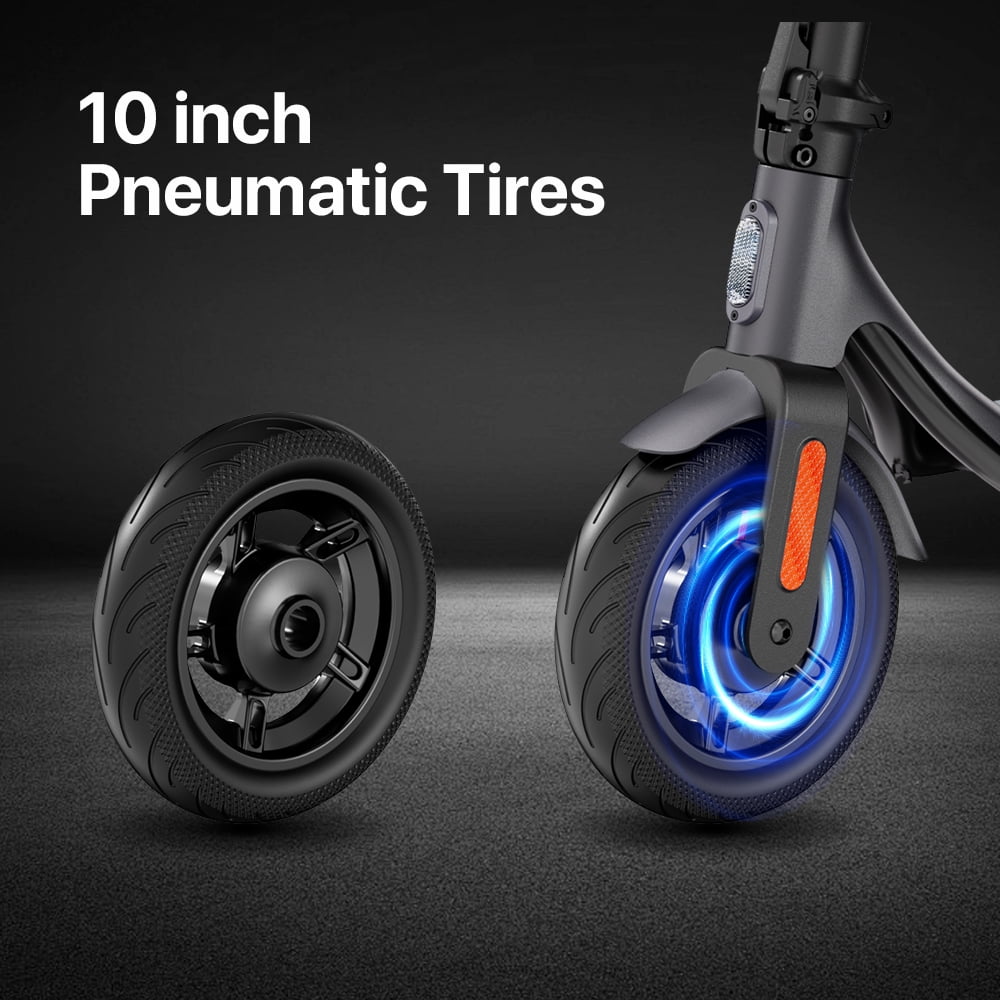 Golucky Electric Scooter, Foldable Commuter E-Scooter with Smart App Control, 350W Motor, 15 MPH Max Speed, 19 Mile Range (10 in Tires) xr6t8