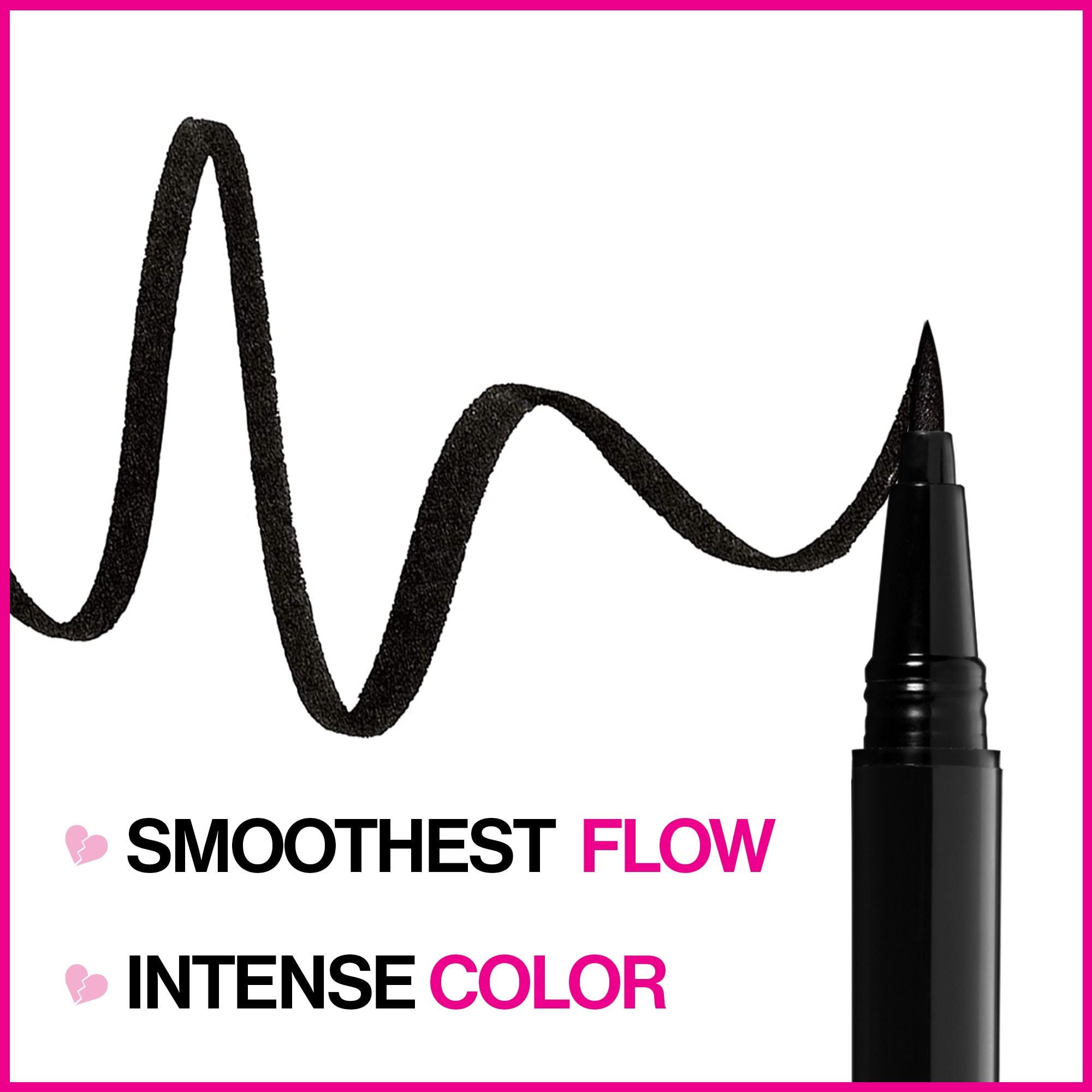 Wet n Wild Mega Last Breakup-Proof Liquid Eyeliner, Waterproof Precision Tip (Black, 0.02 fl oz) ctbvj