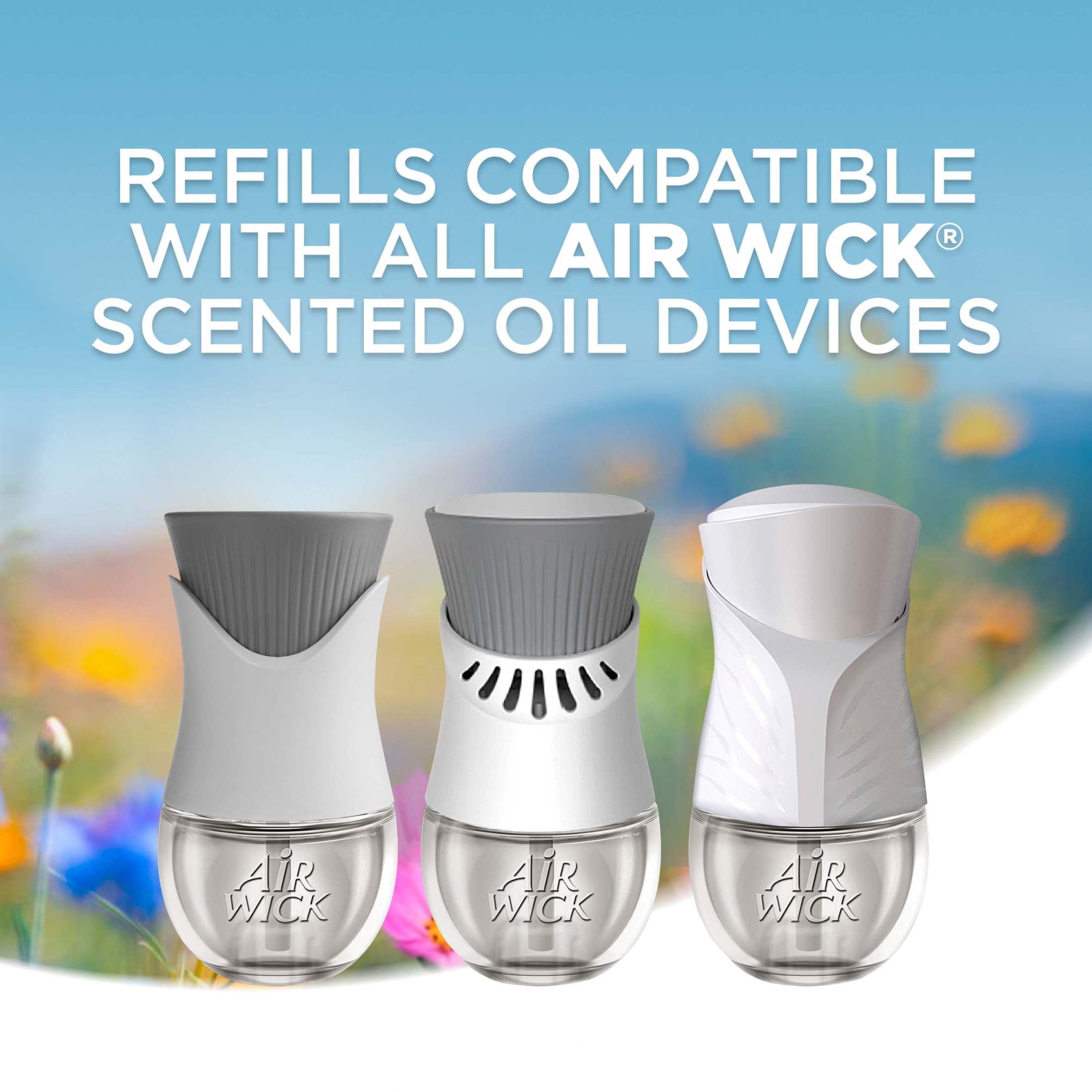 Air Wick Plug-In Scented Oil Air Freshener Refills, Peach and Sweet Nectar (5 Count) vza14