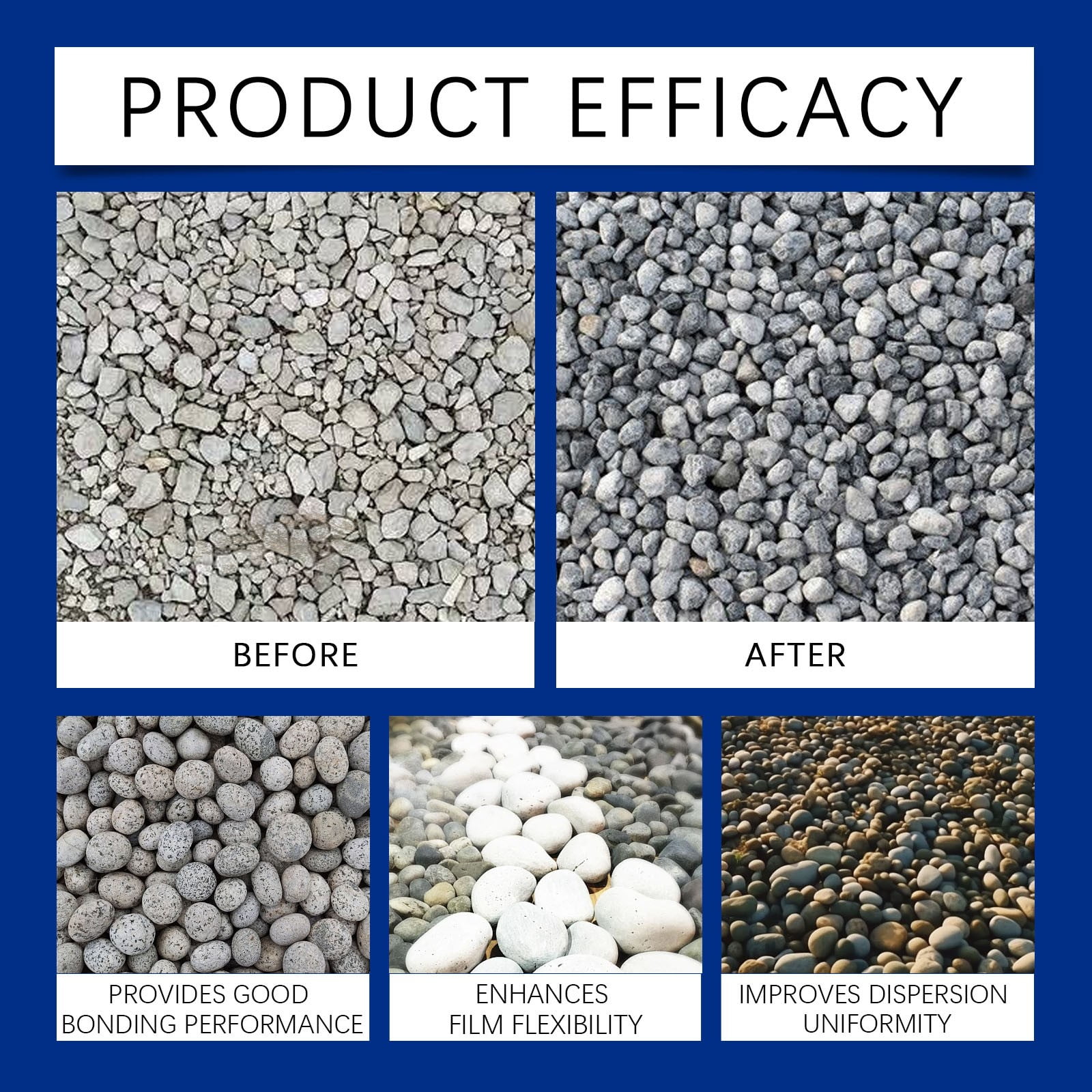 Kayawa Gravel Binder and Mulch Glue for Rocks (Blue, 4.06 fl oz) pegkf