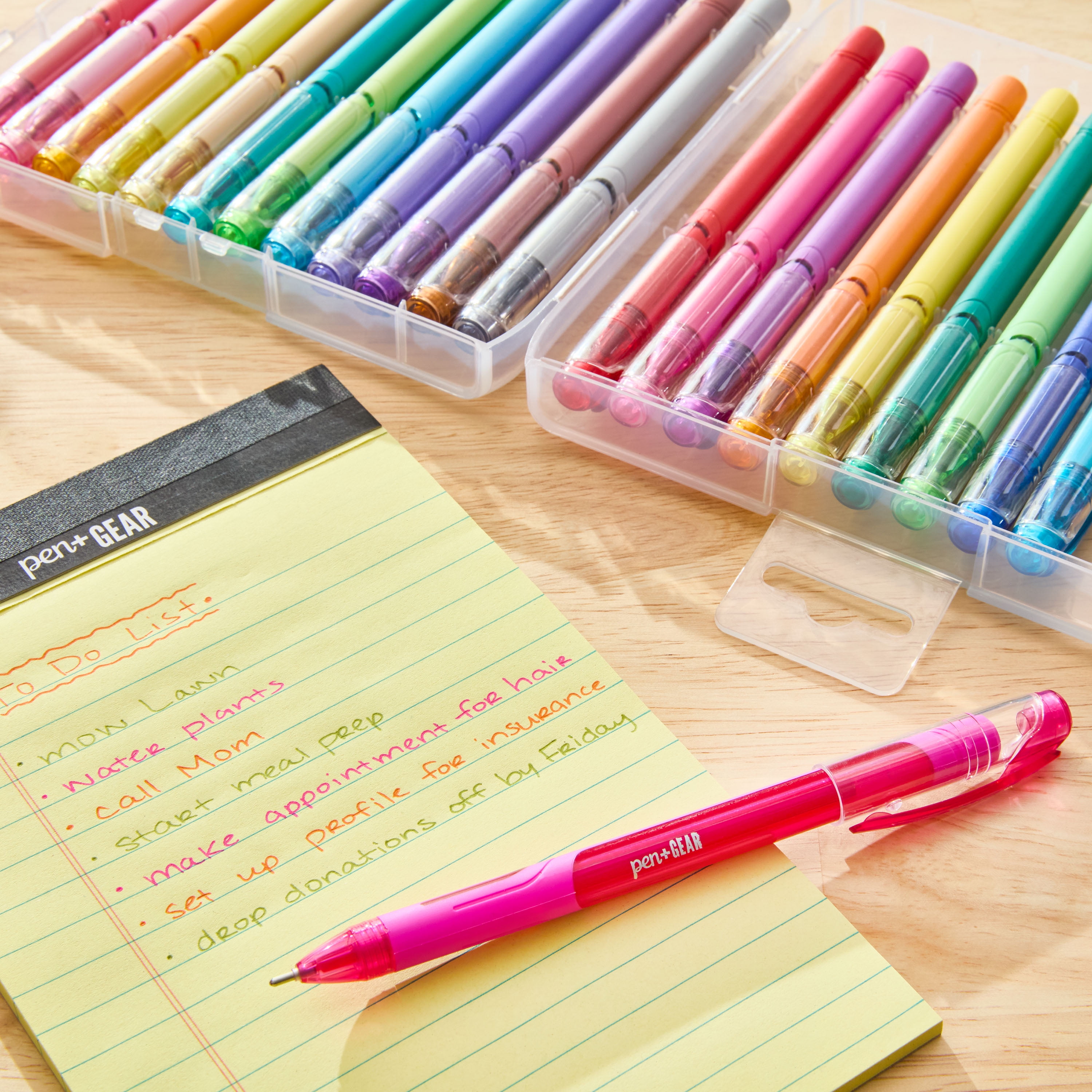 Pen+Gear Scented Ballpoint Pens, Medium Point, Smooth Writing Ink, Vibrant Assorted Colors (24 Count) vm3yc