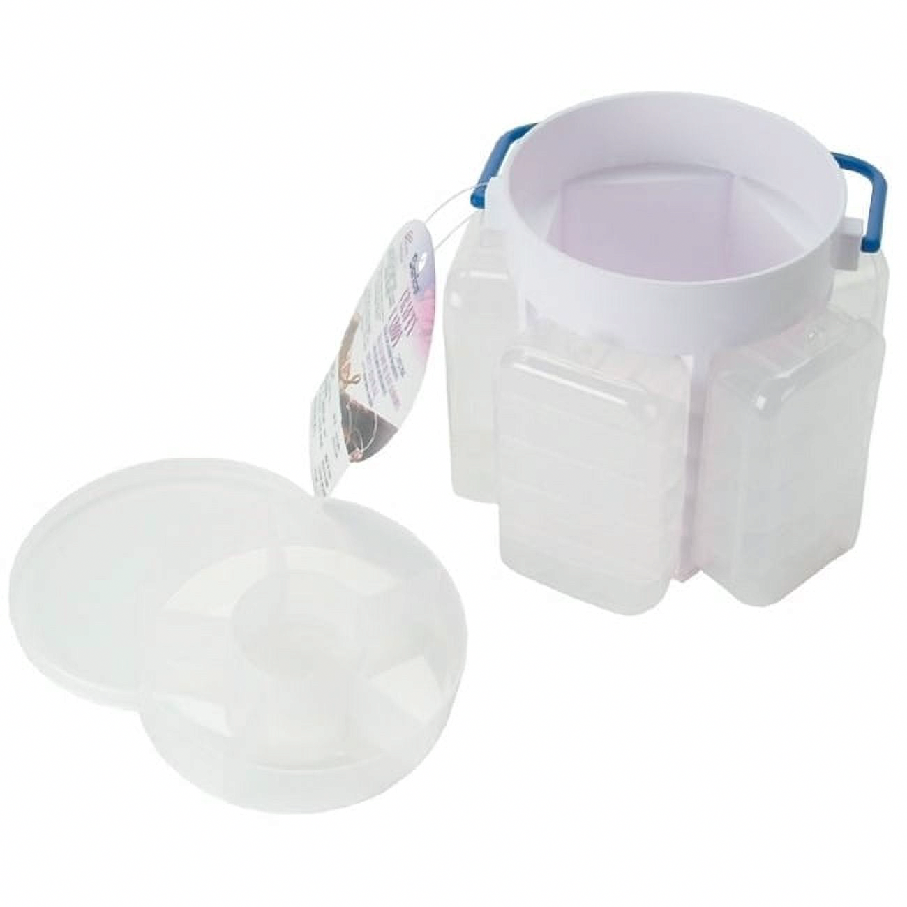 Darice Craft Caddy Organizer Set (Clear, 5-Piece) ohrit