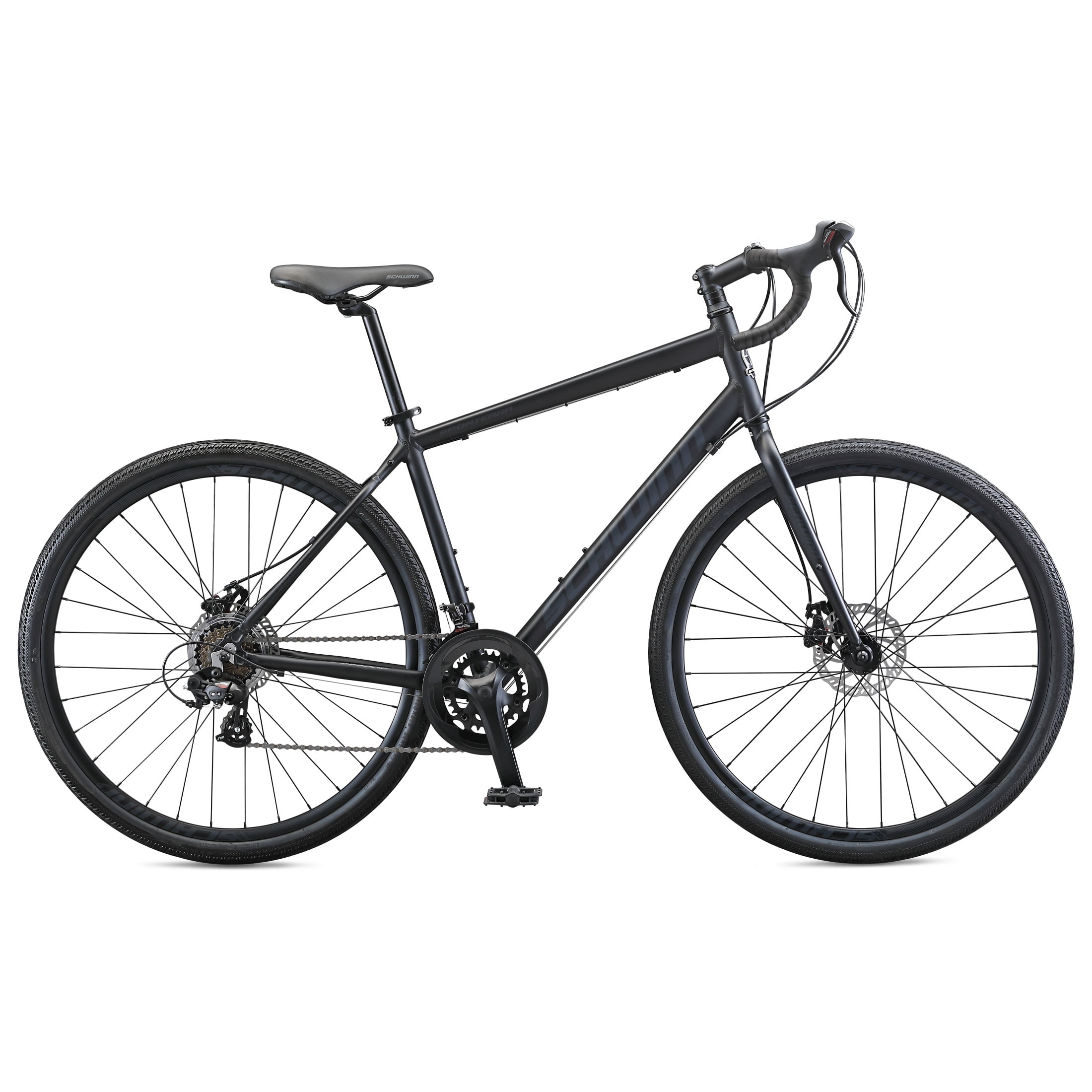 Schwinn Sporterra Adventure Gravel Bike, Lightweight Aluminum Frame, 14-Speed Drivetrain (Black, 700c Wheel) sy5sd