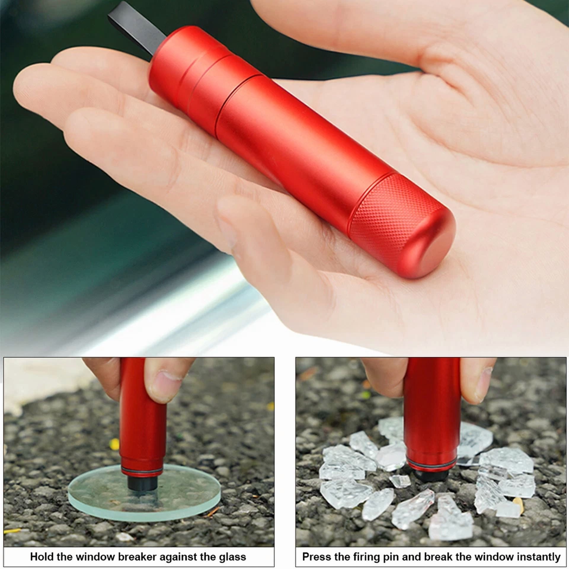 KLYNE Car Emergency Escape Safety Hammer with Seat Belt Cutter (Safety Tool, 6.5 in) ycp50