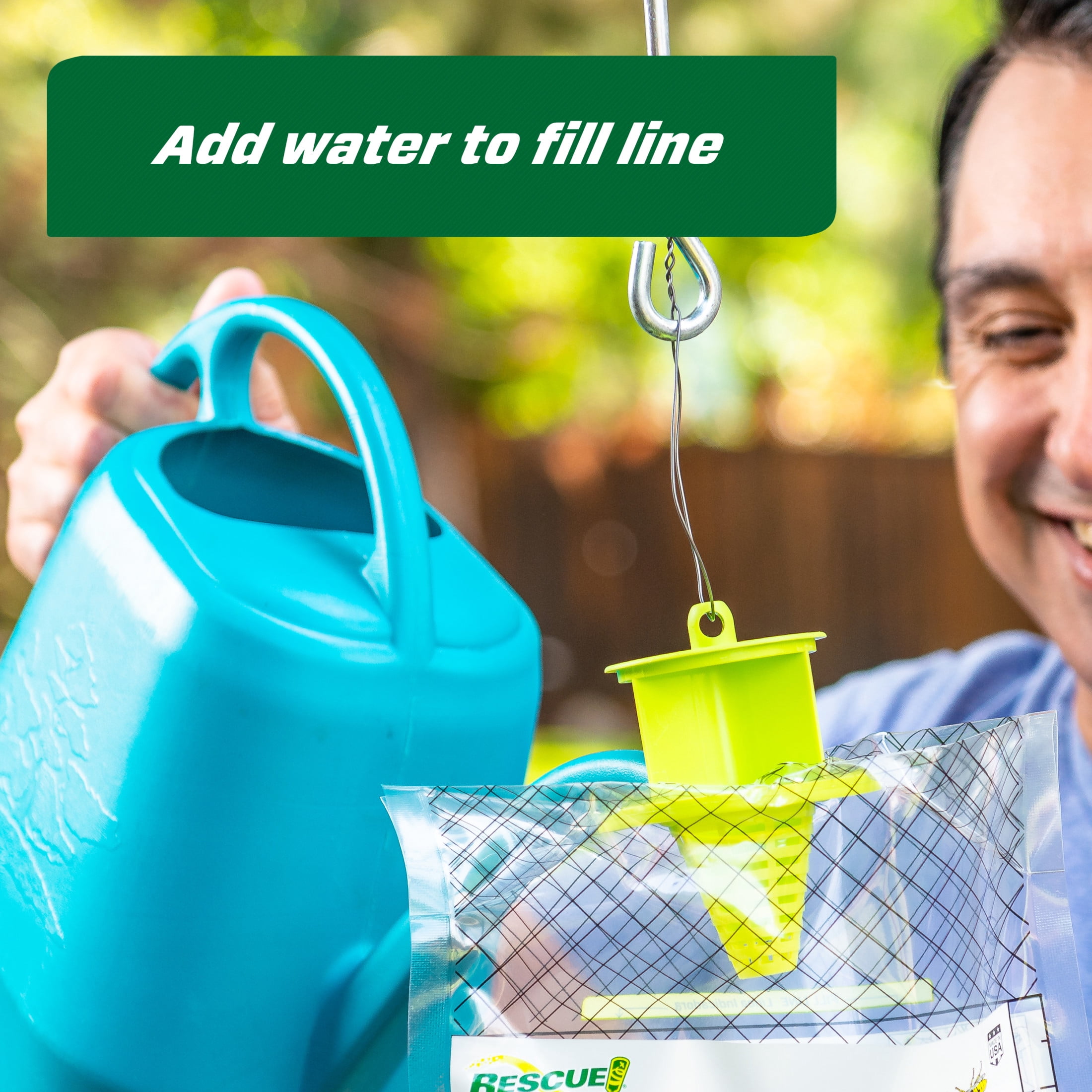 RESCUE! Yellow Jacket Disposable Trap (Outdoor Pest Control, 1 Pack) pk7by