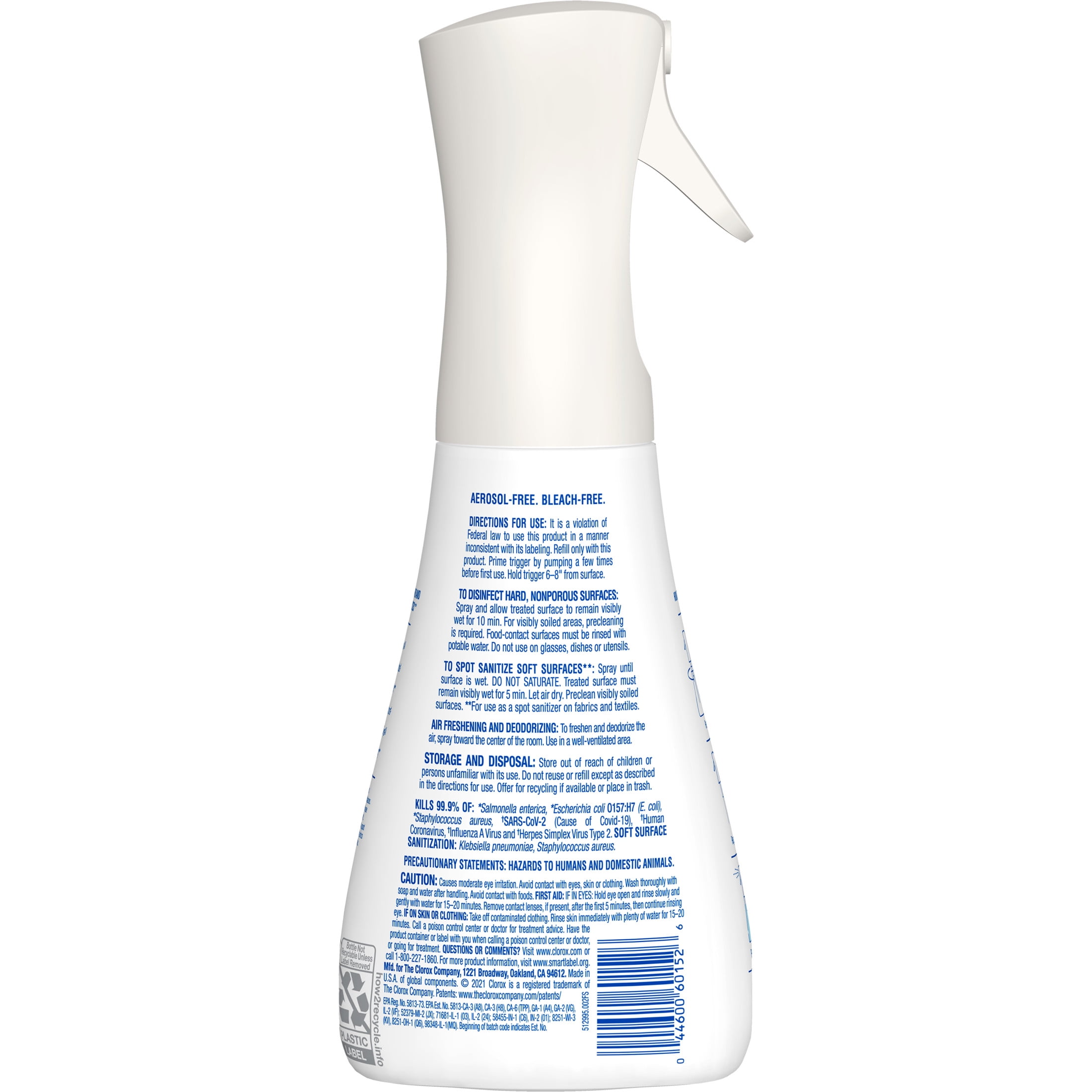 Clorox Disinfectant Mist, Multi-Surface Multi-Purpose Spray, Eucalyptus Peppermint Scent (16 fl oz) 15yv7