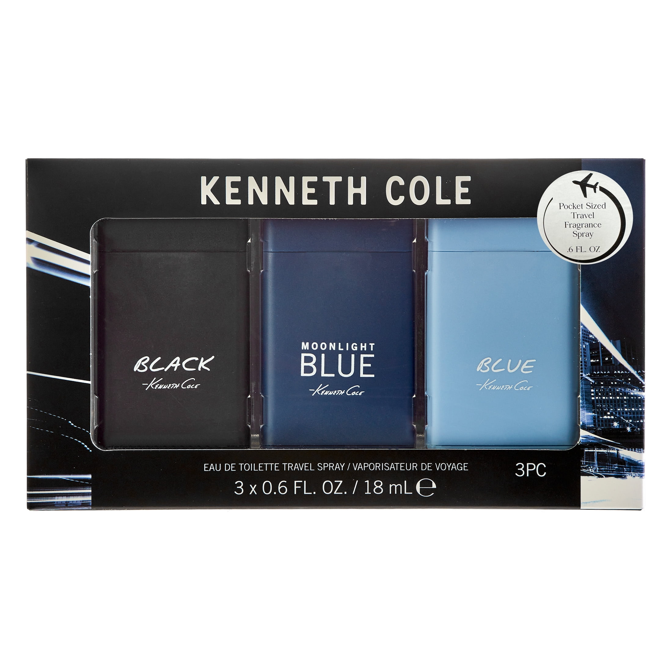 Kenneth Cole Men's Cologne Travel Spray Gift Set (3 Piece Set, 1.8 fl oz) c9bvg