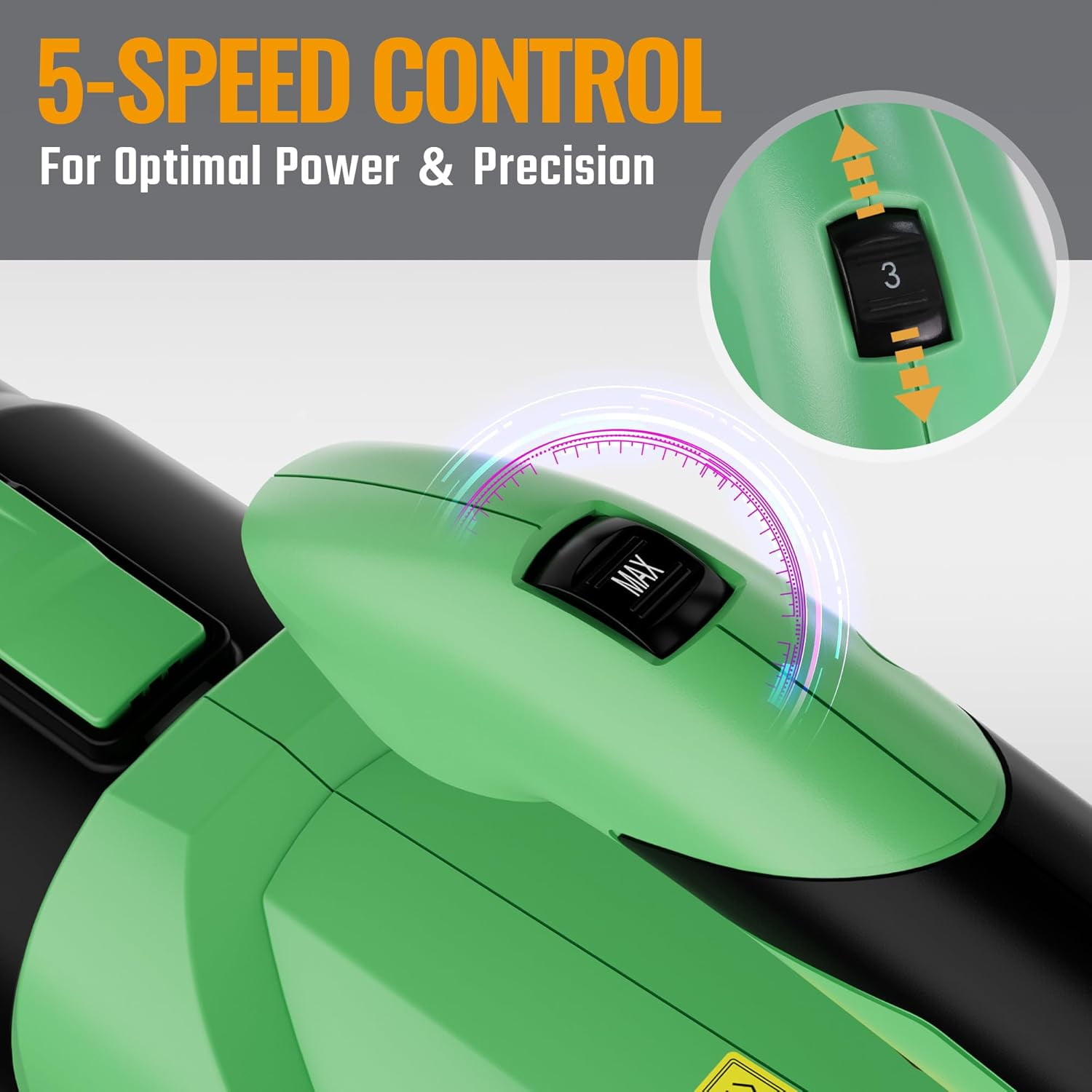 WORKPROX Cordless Leaf Blower, 20V Electric Power Blower with 4.0Ah Battery, Variable Speed Control for Lawn and Patio Maintenance (6.5 lb) 1ogff