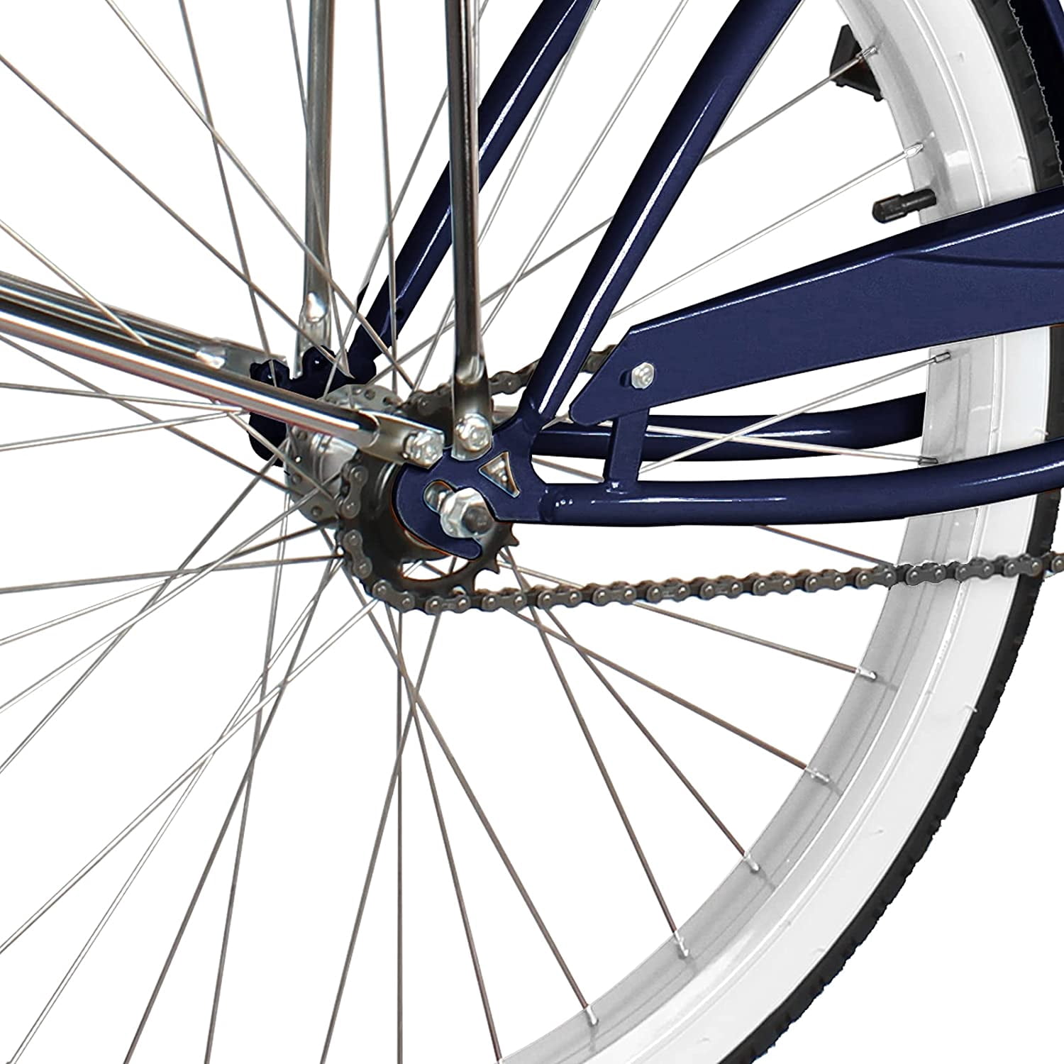 Micargi Rover GX Beach Cruiser Bike Single Speed (Navy Blue, 26 in) m7lyc