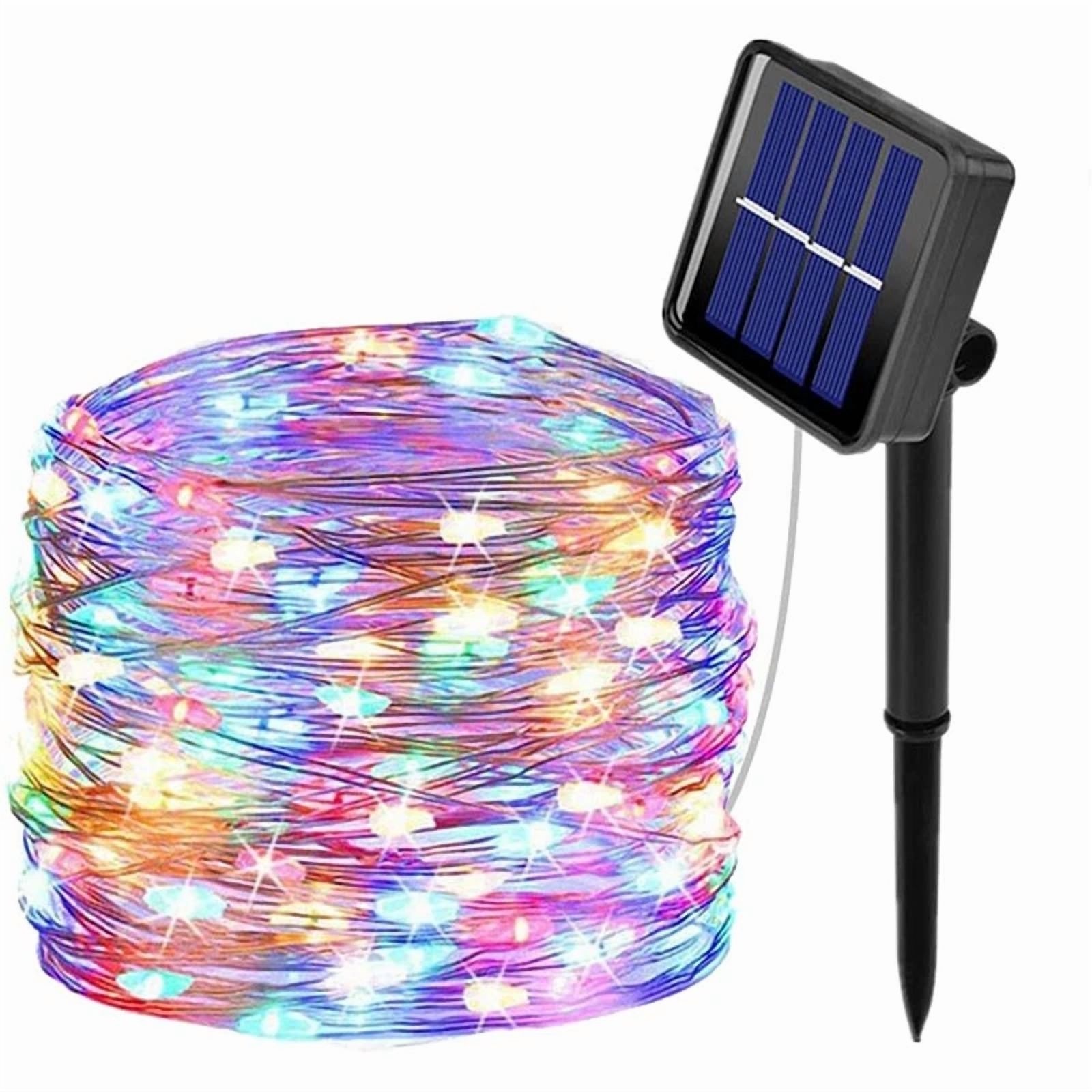 VAULT Solar String Lights LED Waterproof Copper Wire for Garden Patio and Holiday Decor (33 ft) drt9x