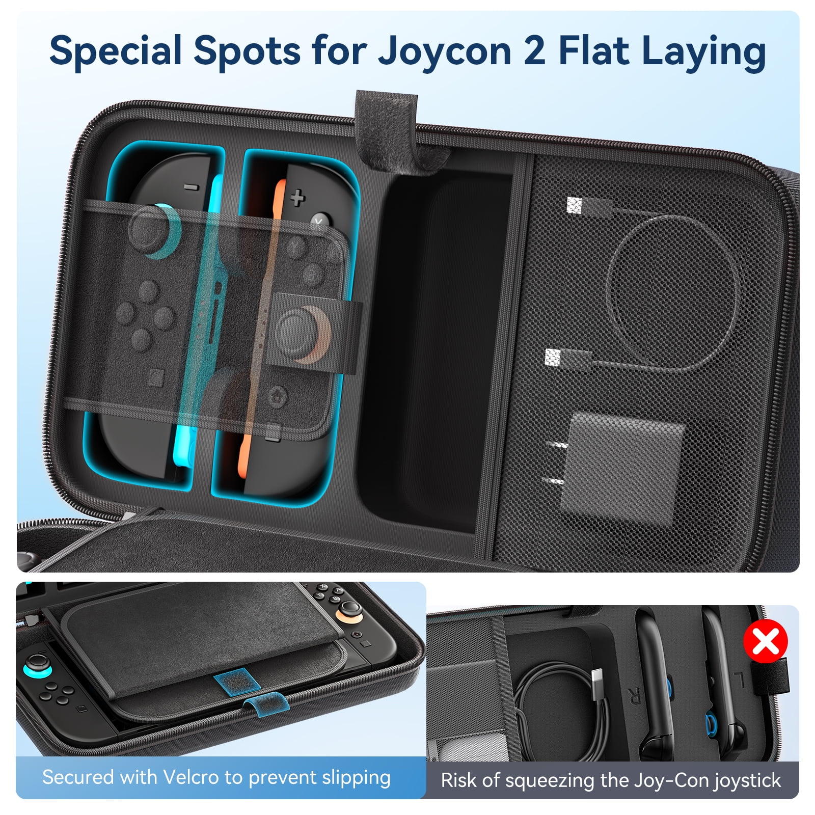 OIVO Carrying Case for Switch 2, Switch OLED, and Original Console (Black, 20 Game Card Slots) 1usvj