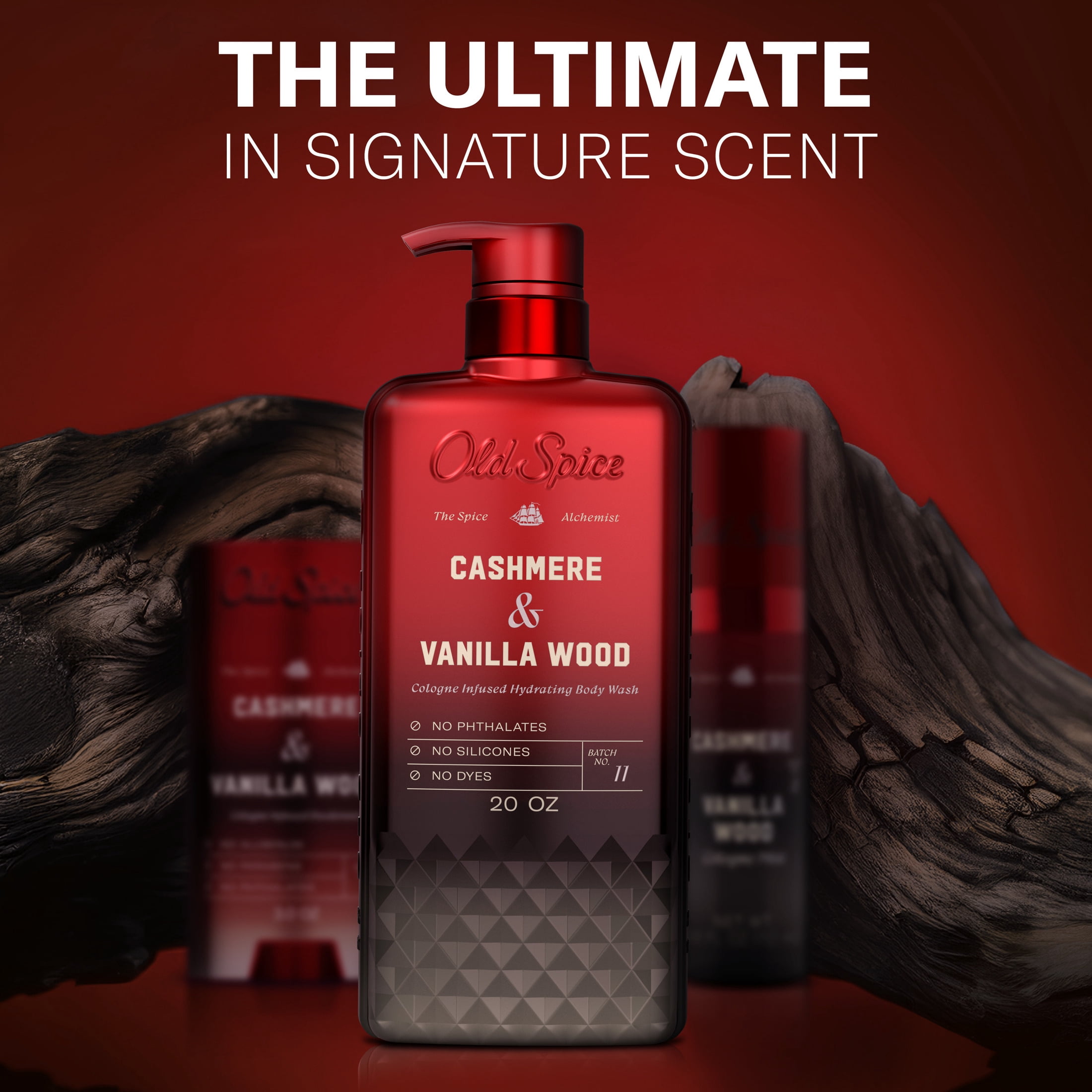 Old Spice The Spice Alchemist Body Wash for Men, Cashmere and Vanilla Wood Scent (20 oz) 9rhr8