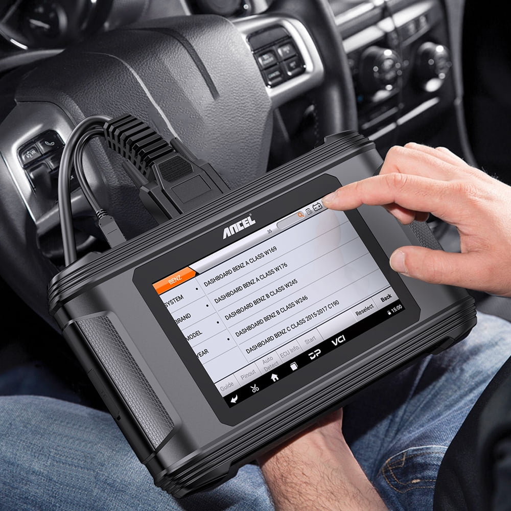 ANCEL DM500 OBD2 Scanner Car Diagnostic Tool and Odometer Correction Reader (Black) axw3j