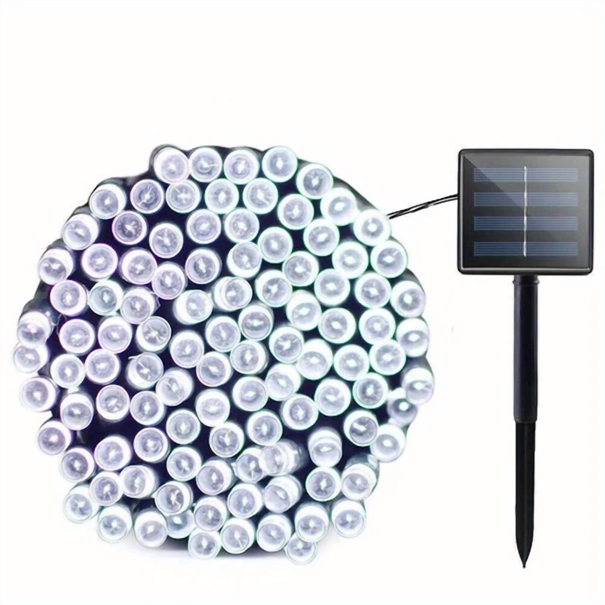 VAULT Solar LED String Lights for Christmas Party and Garden Decor (White, 100 Count) 0wn33