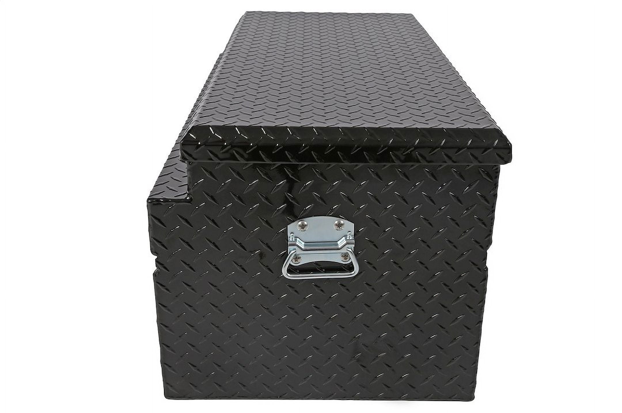 Dee Zee Universal Truck Tool Box Heavy-Duty Aluminum Storage Chest (Black, 37 in) q86uw