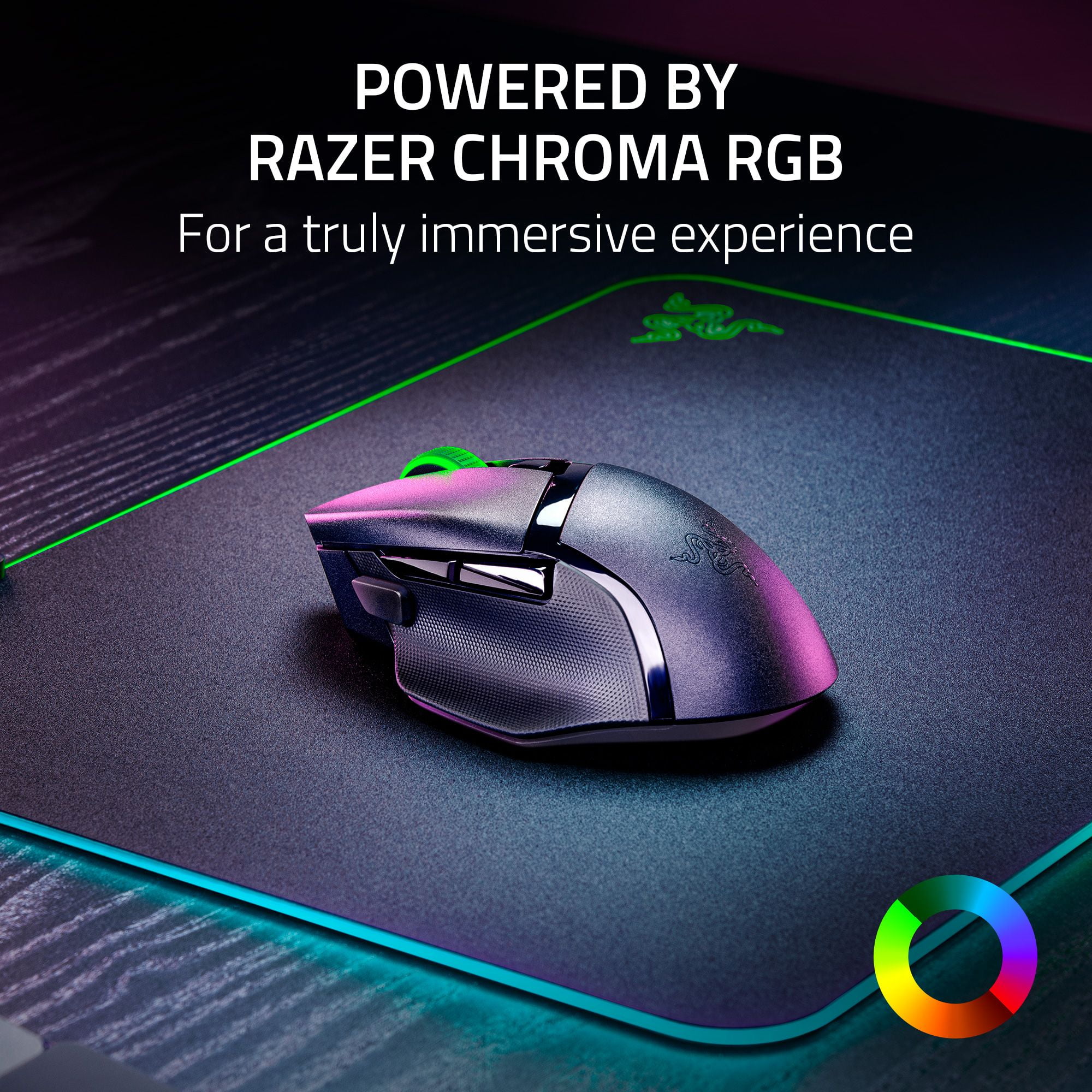 Razer Basilisk V3 X HyperSpeed Wireless Gaming Mouse, Ergonomic PC Gaming Mouse with Chroma RGB (White) bozym