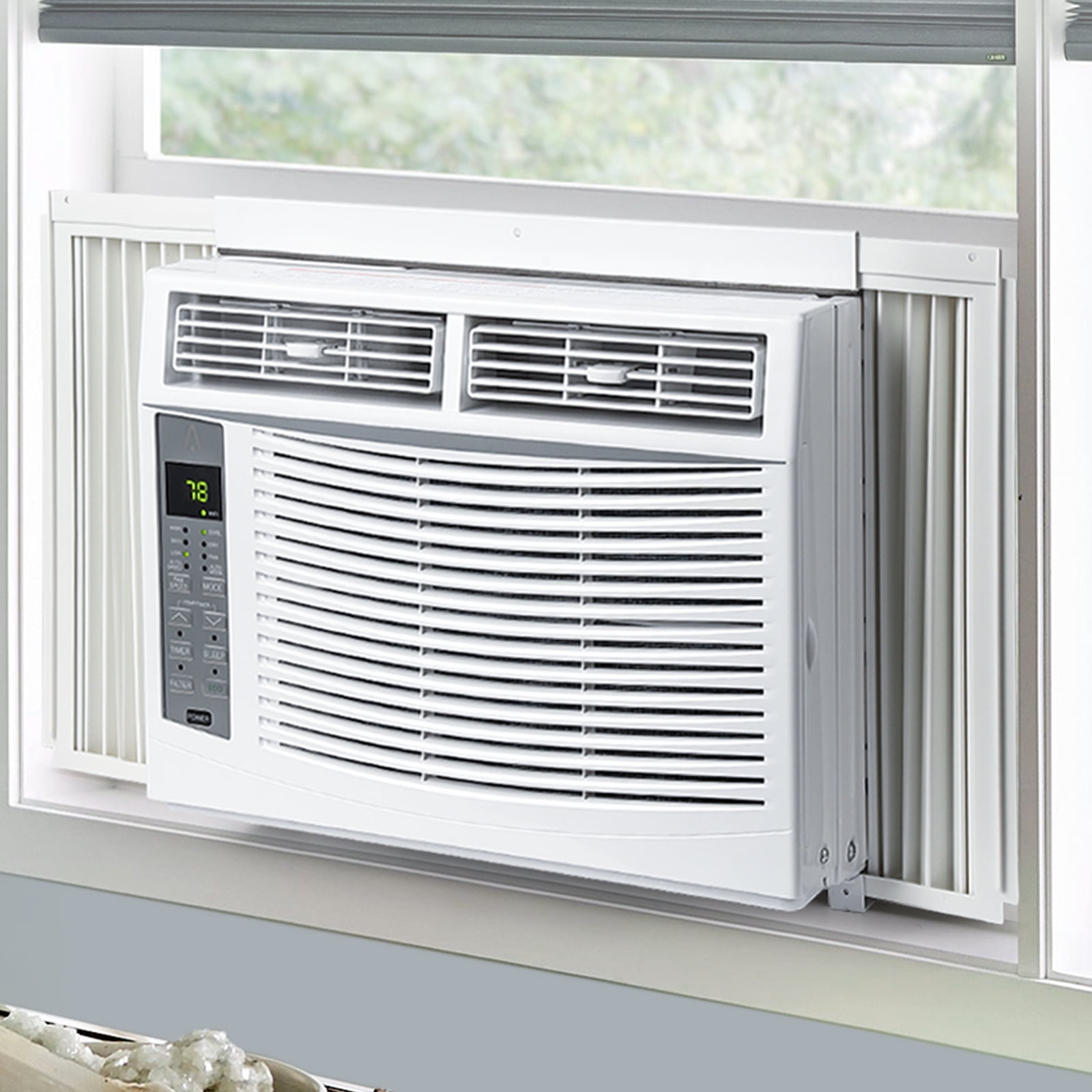 MERXENG Smart WiFi Window Air Conditioner (6000 BTU, Cools Up to 350 sq ft, White) raf6u