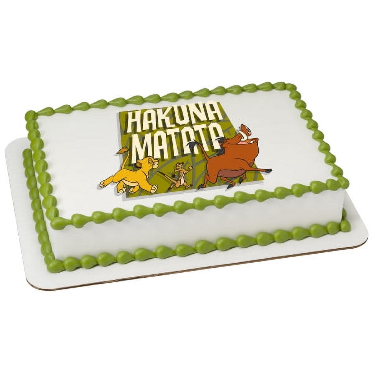 MAK Creations Cake Supply Lion King Simba & Nala Edible Cake Topper (Multi-Color, 8 in x 11 in) 4p1ju