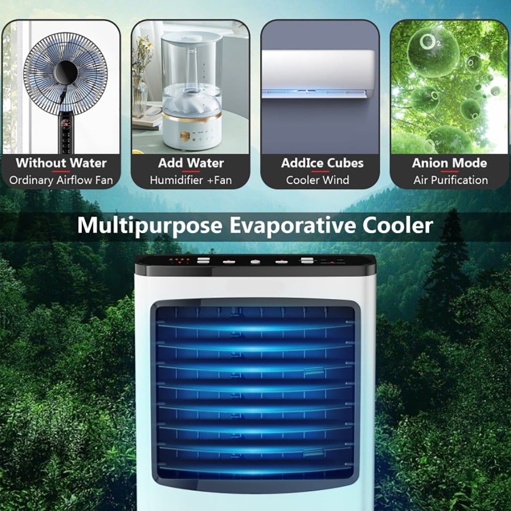 Topcobe 3-in-1 Portable Evaporative Air Cooler with Remote Control (White, 1 Unit) etvo4