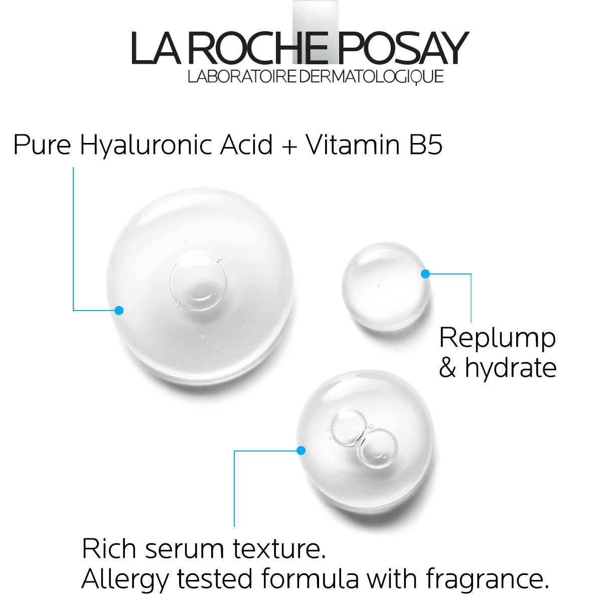 La Roche-Posay Hyalu B5 Pure Hyaluronic Acid Serum for Face, Anti-Aging Hydrating Formula (1.7 fl oz) pofpn