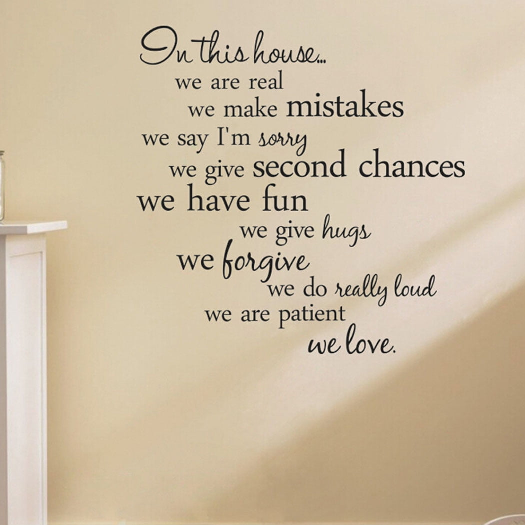 Decalgeek Family Proverbs Wall Sticker Decal (Black, 24 in x 36 in) z80bh