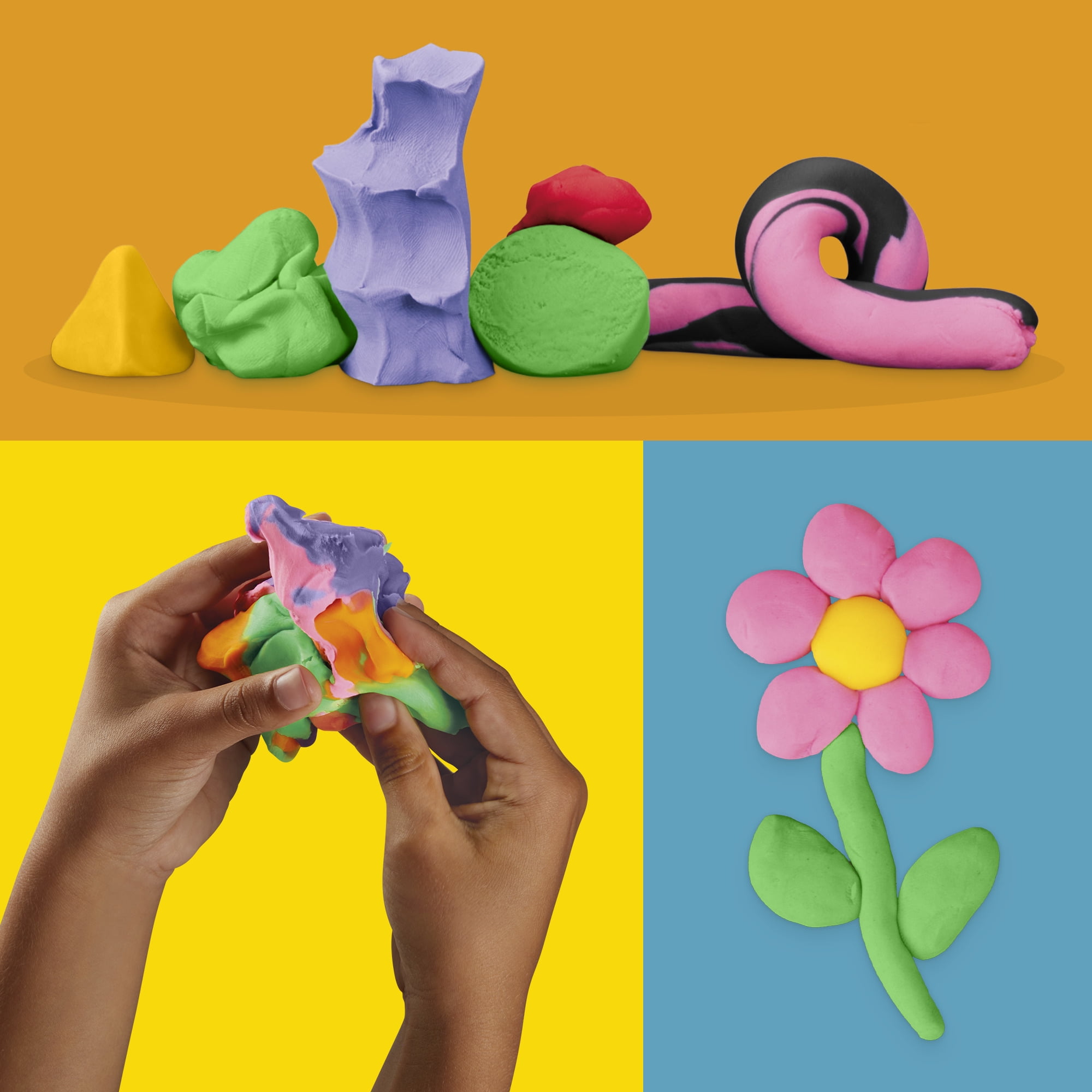 Play-Doh Bucket of Fun Modeling Compound Set with 14 Tools and Cutters (20 Colors, 40 oz) 0nzxz