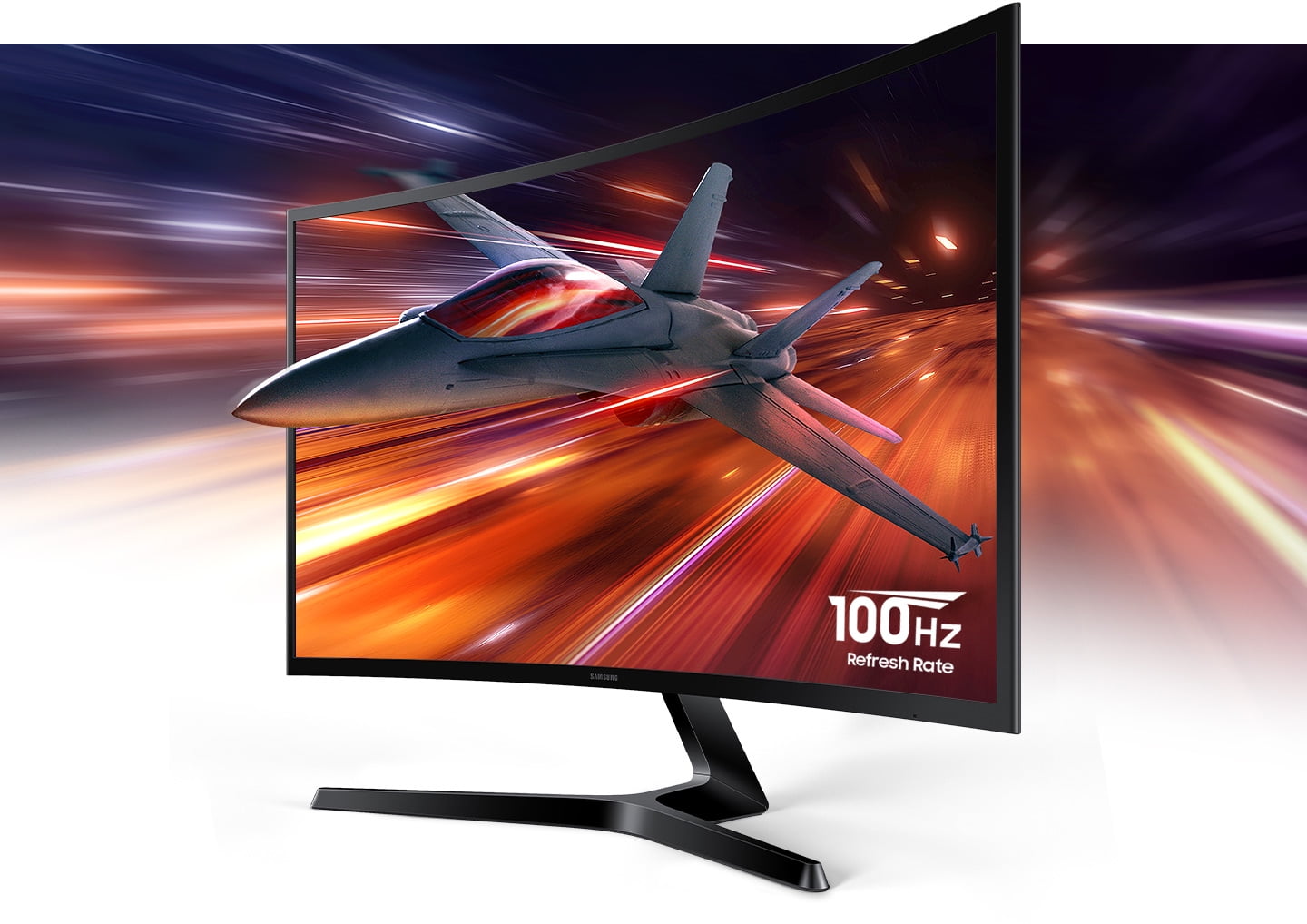 Samsung Essential S3 27 in FHD 100Hz Curved Monitor (Black, 27 in) wfzqu