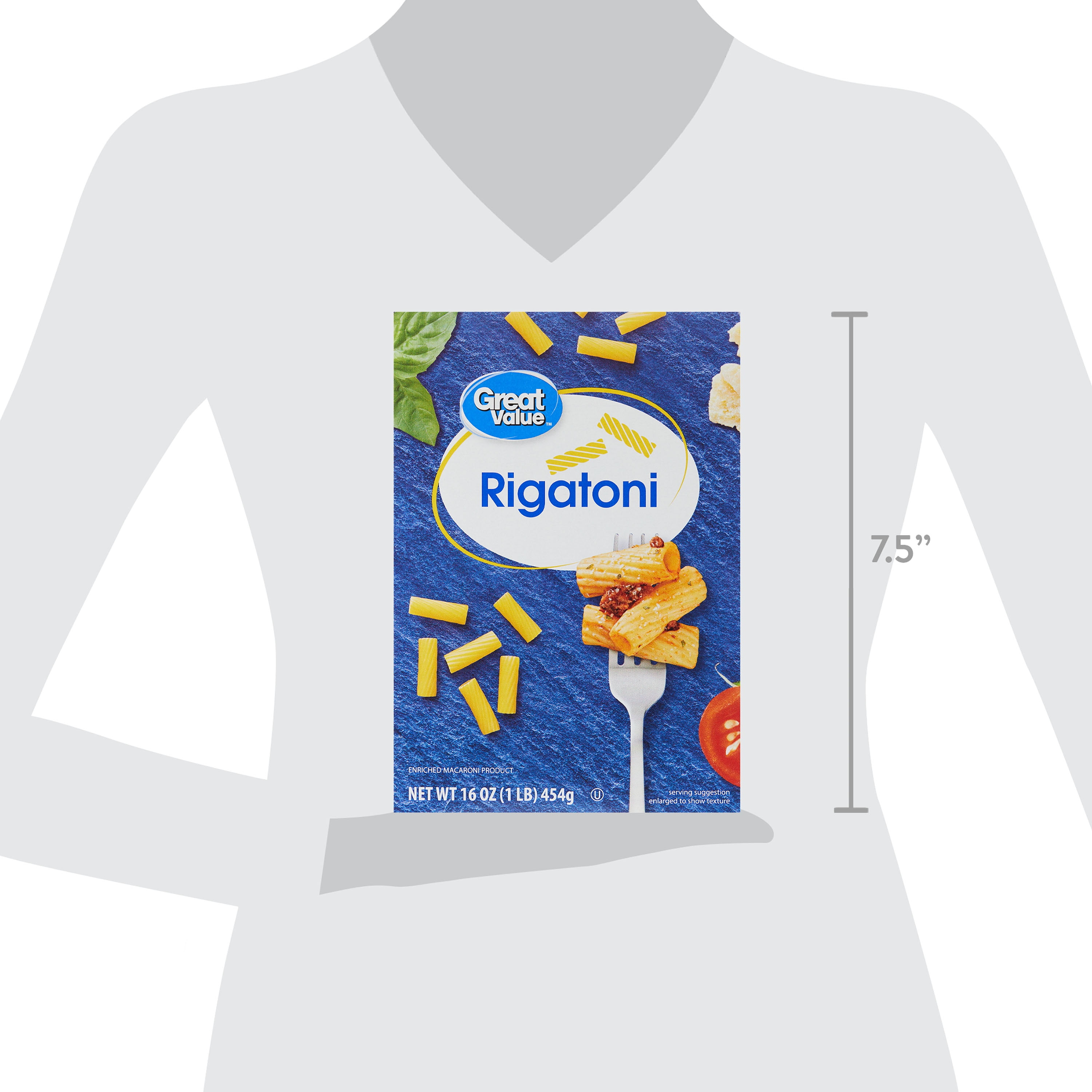 Great Value Rigatoni Pasta Noodles (16 oz) npwn9