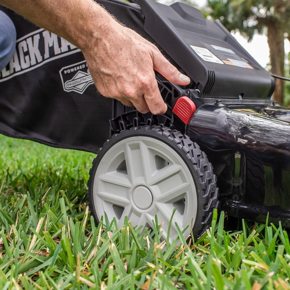 Black Max 21-inch Walk-Behind Push Mower with 140cc Briggs & Stratton Engine (Black, 21 in) uhsu0