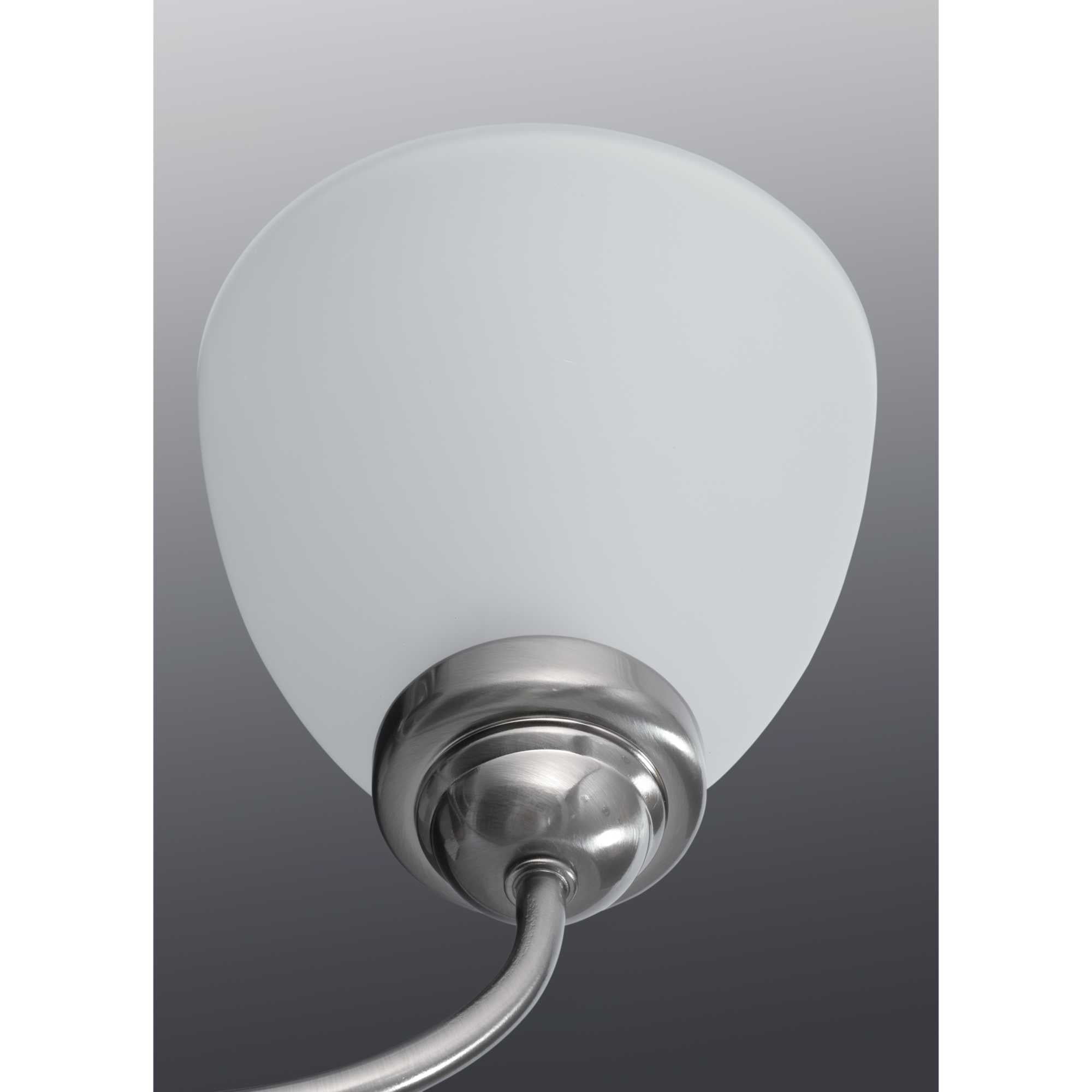 Progress Lighting Heart 9-Light Chandelier Farmhouse Style (Brushed Nickel, 29.81 in W x 27.75 in H) zmnd1