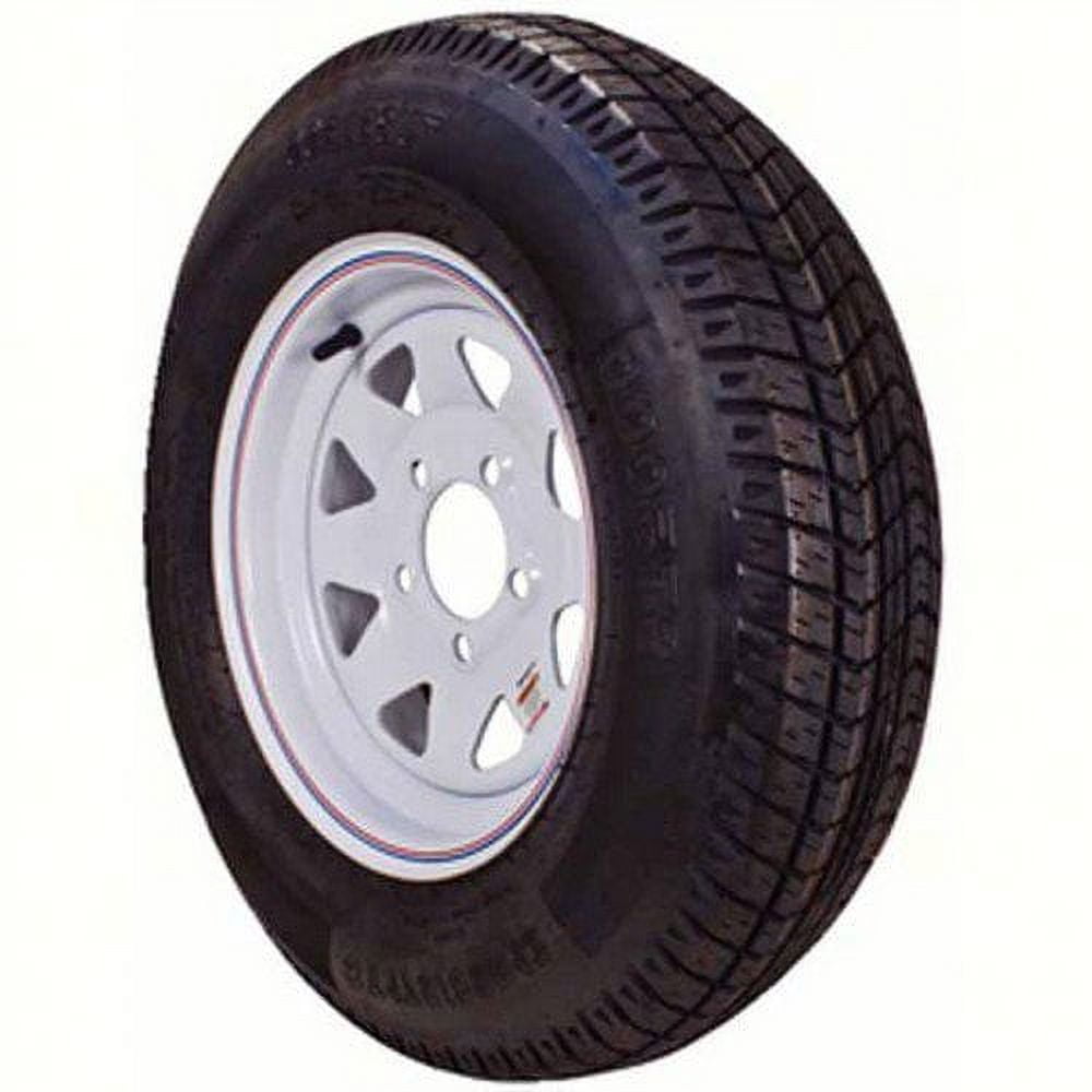 Loadstar 5.30-12 Trailer Tire and Wheel Assembly (Galvanized, 4-Hole Spoke, 12 in) mf3i3