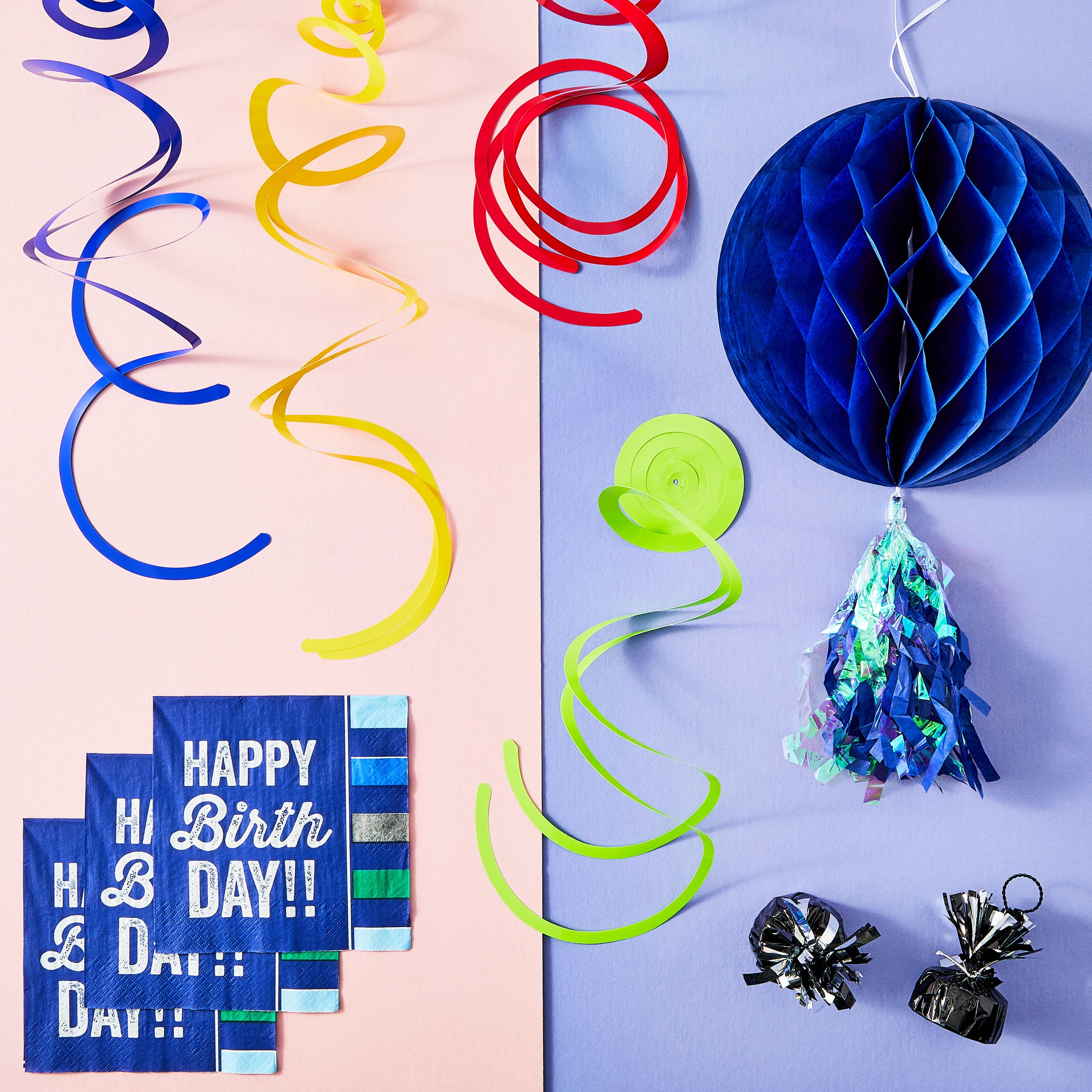 Way To Celebrate Foil Dizzy Danglers Hanging Party Decorations (Multicolor, 4 Count, 26 in) c4gne