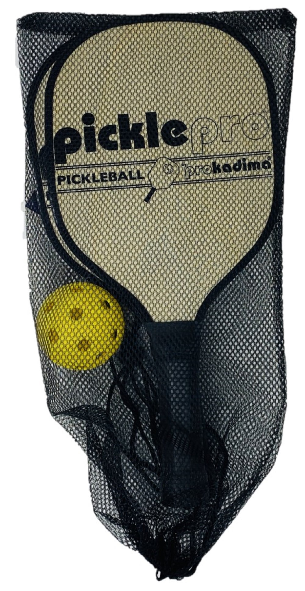 Pro Kadima Pickle Pro Set (2 Paddles, 1 Ball, Mesh Carry Bag) 21qul