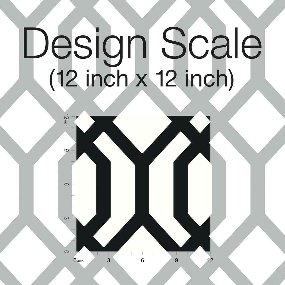 RoomMates Gazebo Lattice Peel and Stick Wallpaper (Blue, 20.5 in x 16.5 ft) 9reau