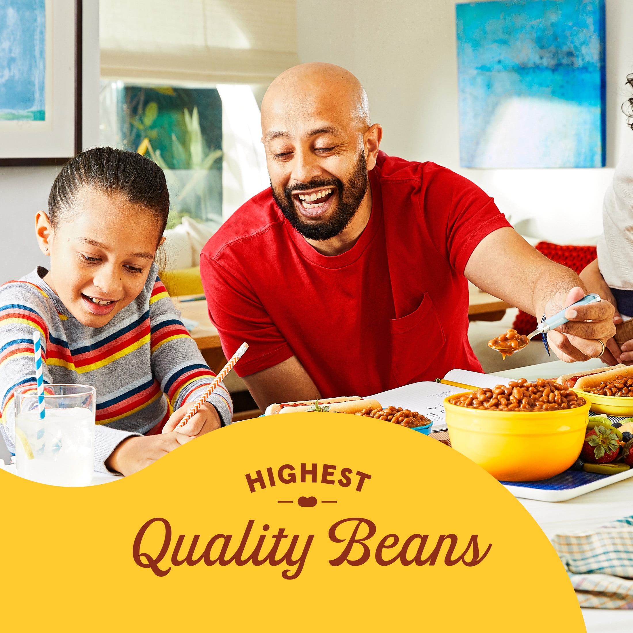 BUSH'S Homestyle Baked Beans, Slow-Cooked Navy Beans with Bacon (55 oz) qwscl