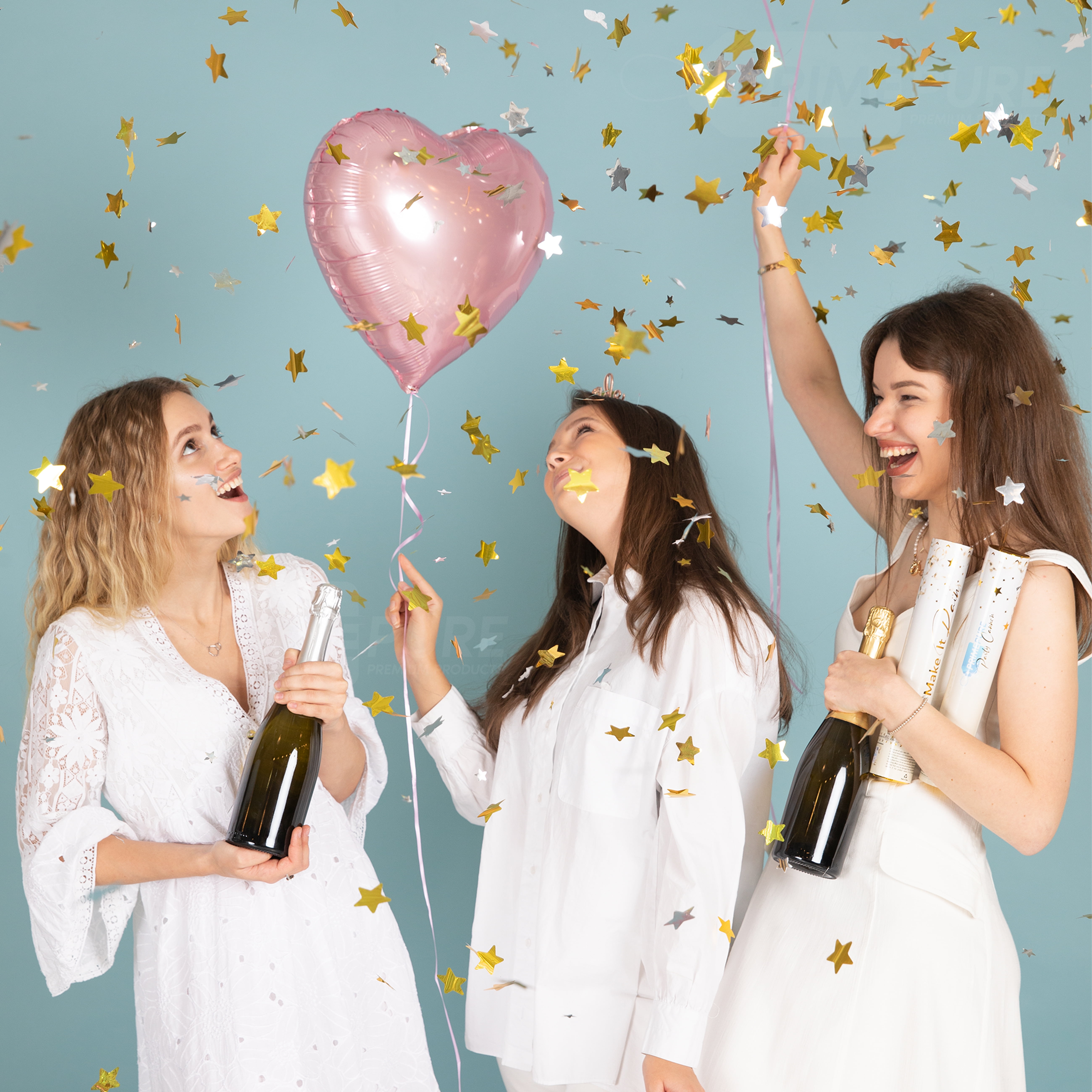 PrimePure Confetti Party Cannon (Gold, 2 Pack) jnnw9