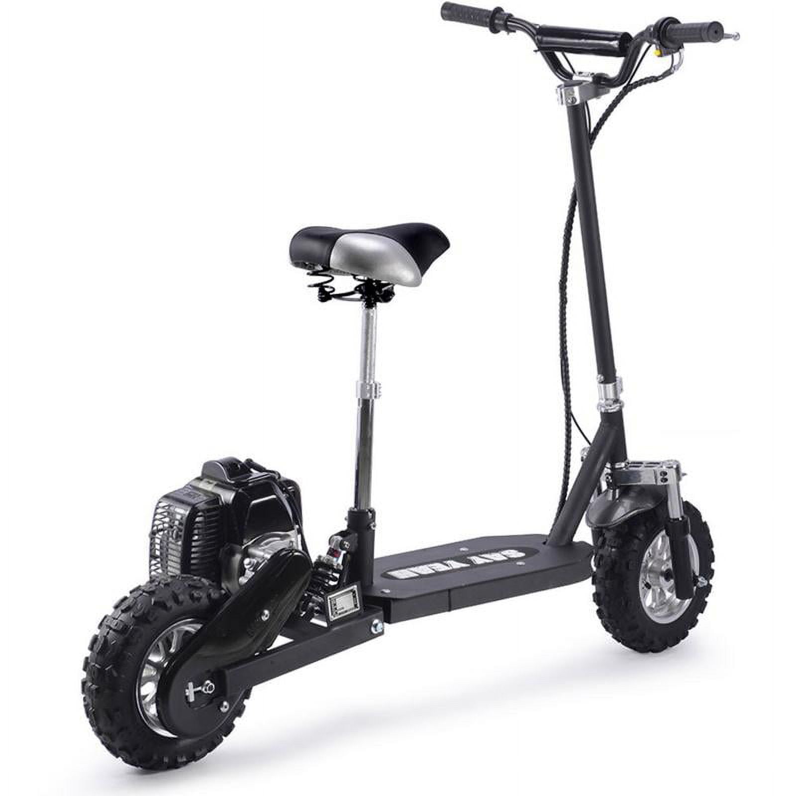 Say Yeah 800W Electric Stand-up Scooter with Seat (Black, 75 lb) gfrme