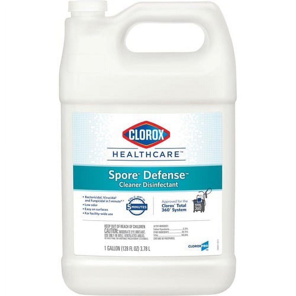 Clorox Spore Defense Disinfectant Cleaner Ready-To-Use Liquid (White, 128 fl oz) o8g81