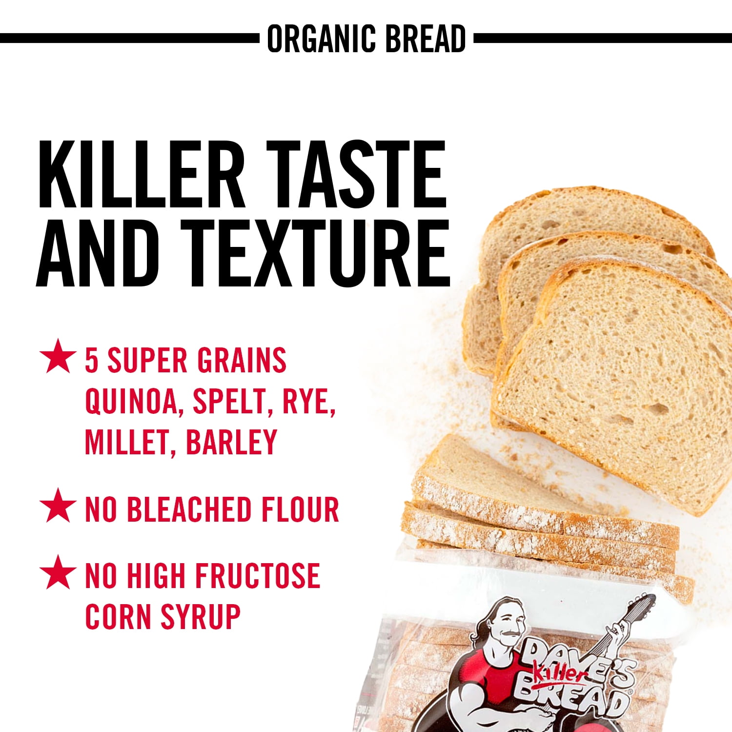 Dave's Killer Bread White Bread Done Right Organic Sliced Bread (White, 24 oz) wm2ew