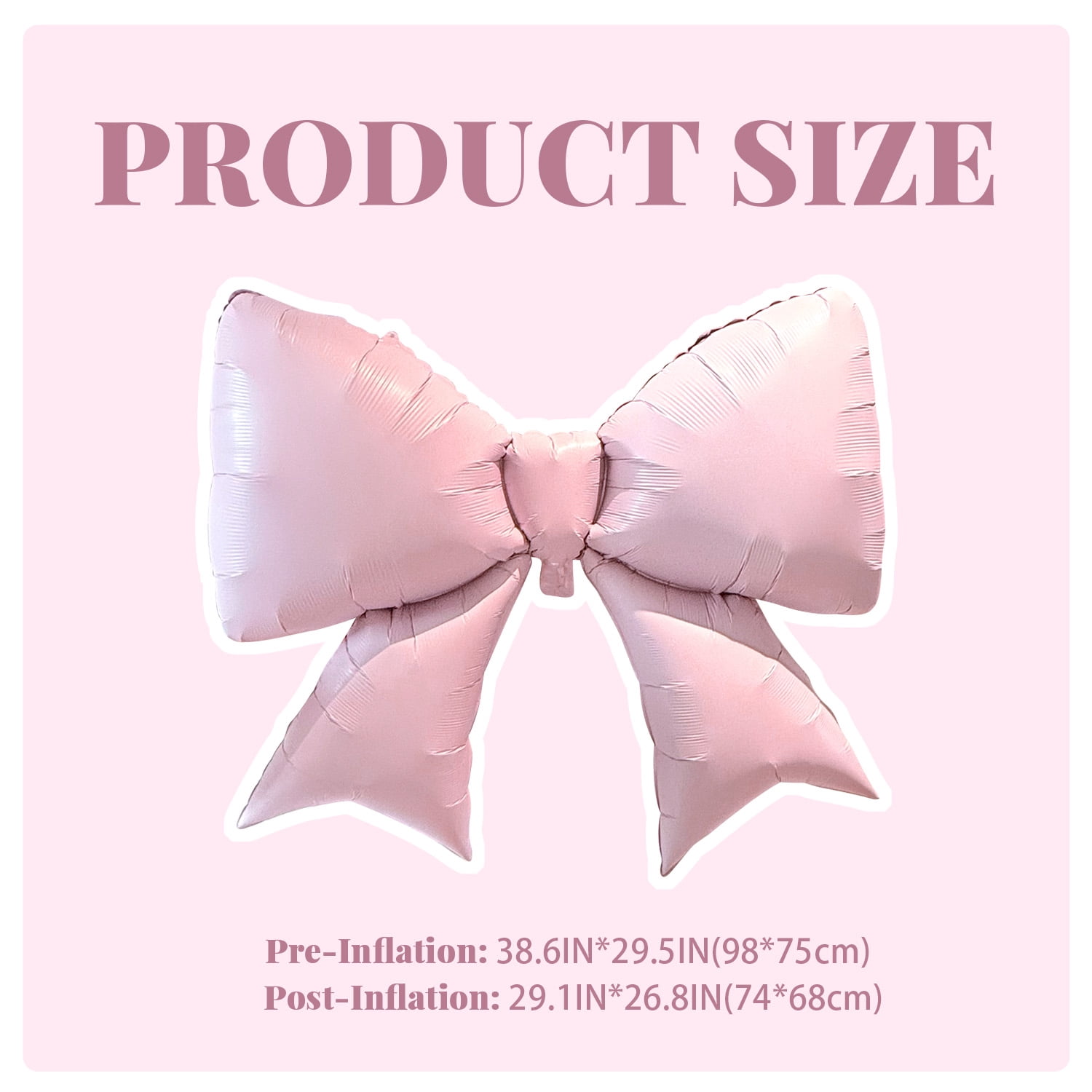Style-Carry Giant Bow Balloons Party Decorations (Pink, 5 Pack, 29 in) 3fn0g