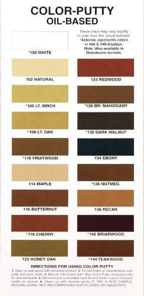 Color Putty Oil-Based Wood Filler for Furniture Repair (Light Oak, 3.68 oz) yi4qy