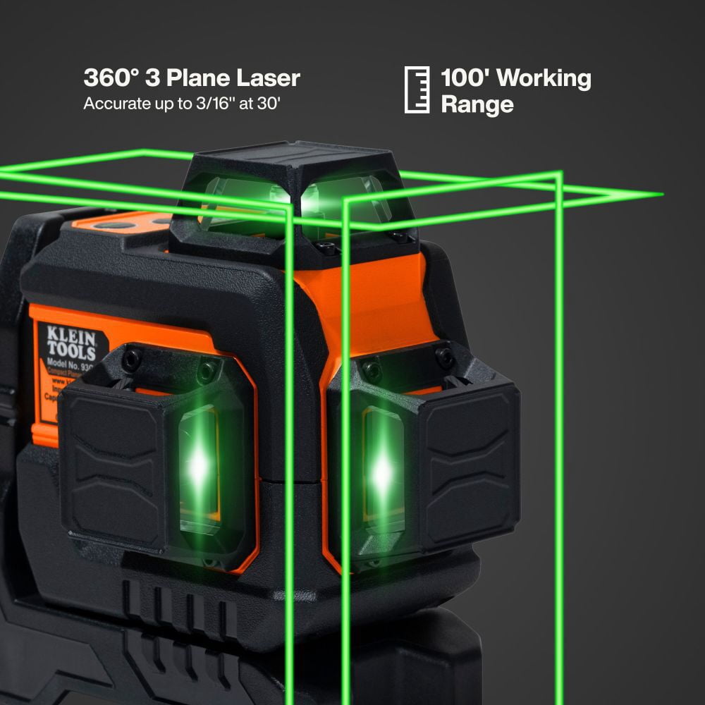 Klein Tools Compact Green Planar Laser Level (Green, 100 ft) 0ajw6