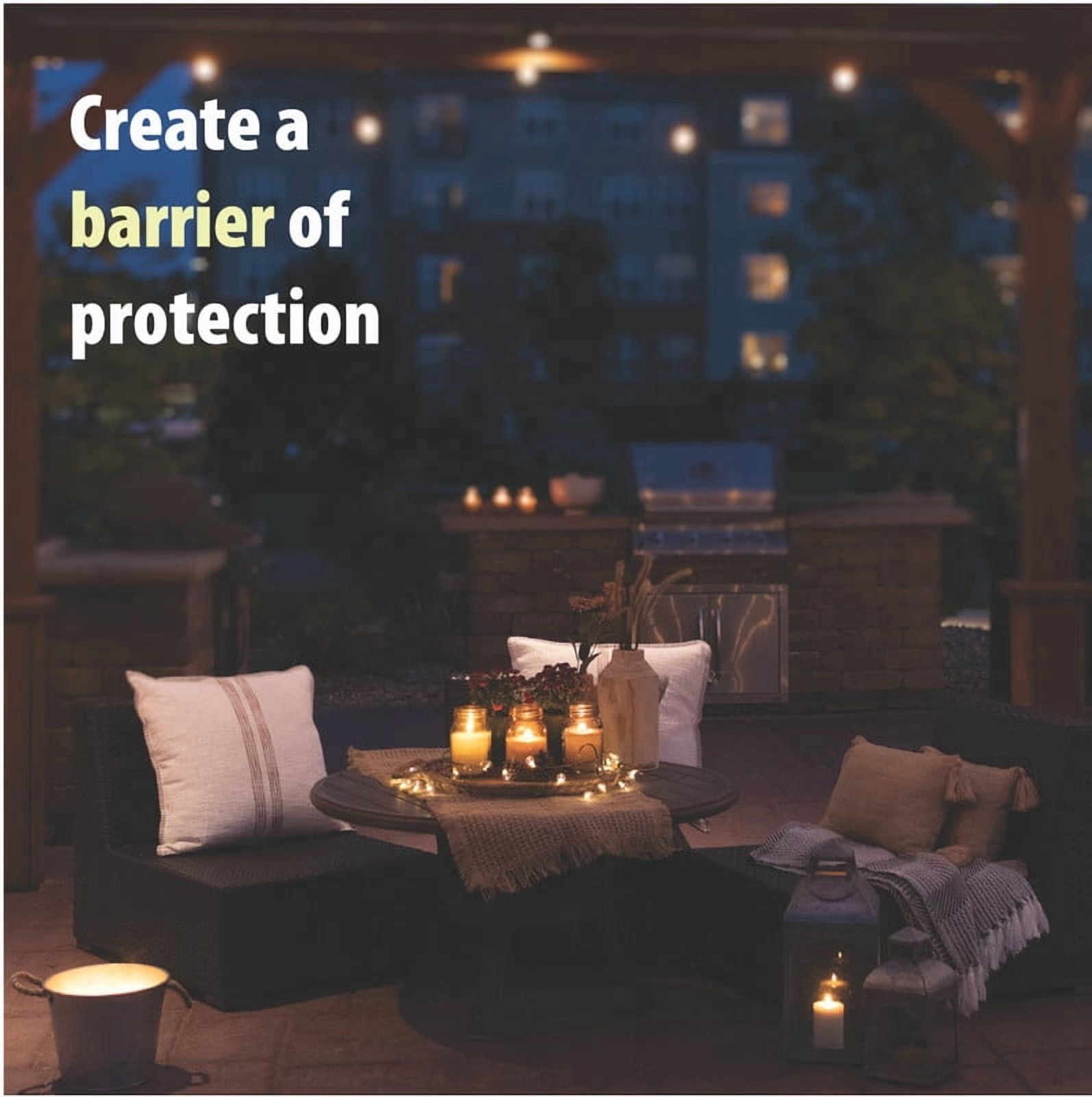 Mainstays Outdoor Citronella Candle Triple Wick Metal Bucket (Silver, 24 oz) 912g4