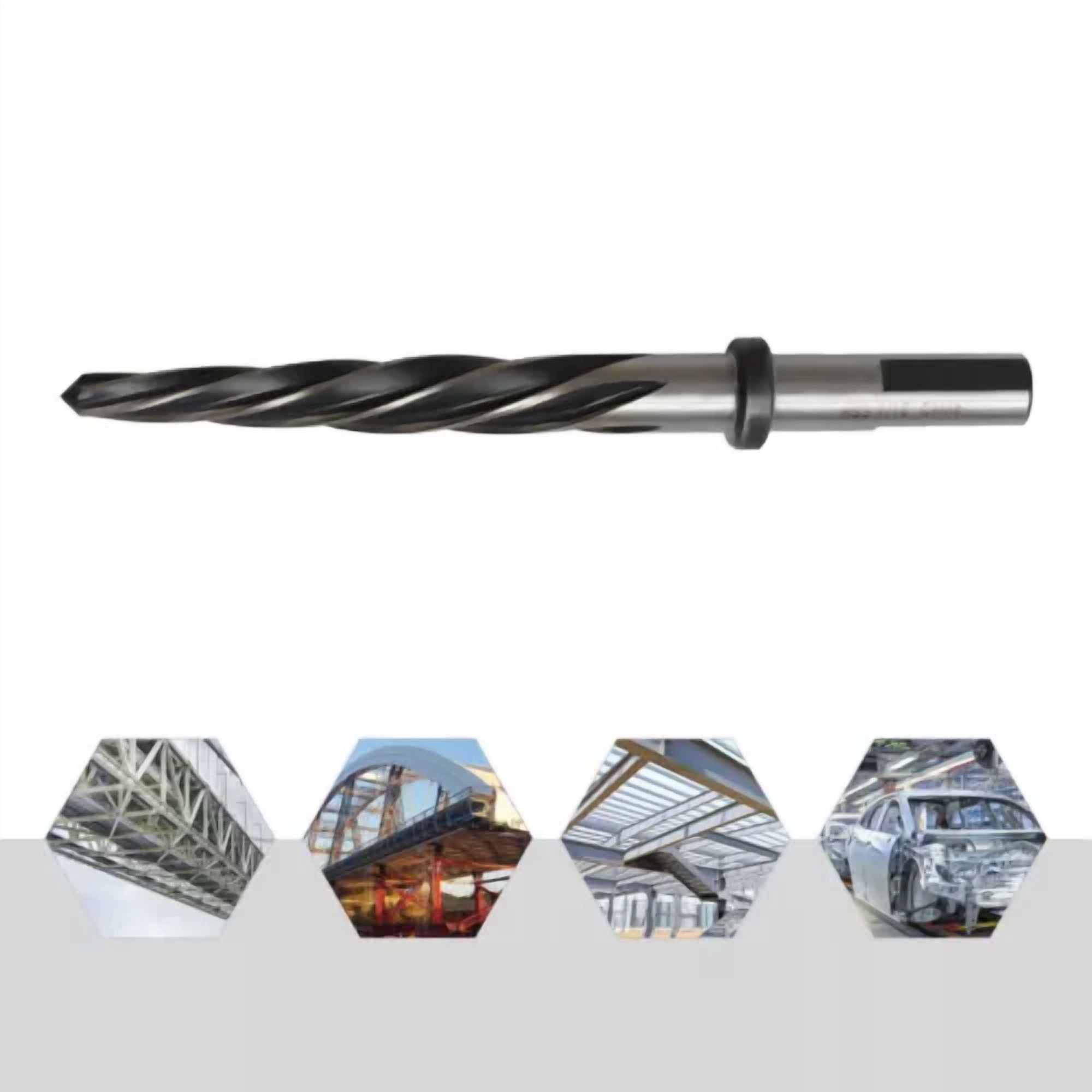Knack 7/16 in Bridge Reamer with 1/2 in Three Flat Shank Spiral Flute for Industrial Metalworking (7/16 in) rvm0x