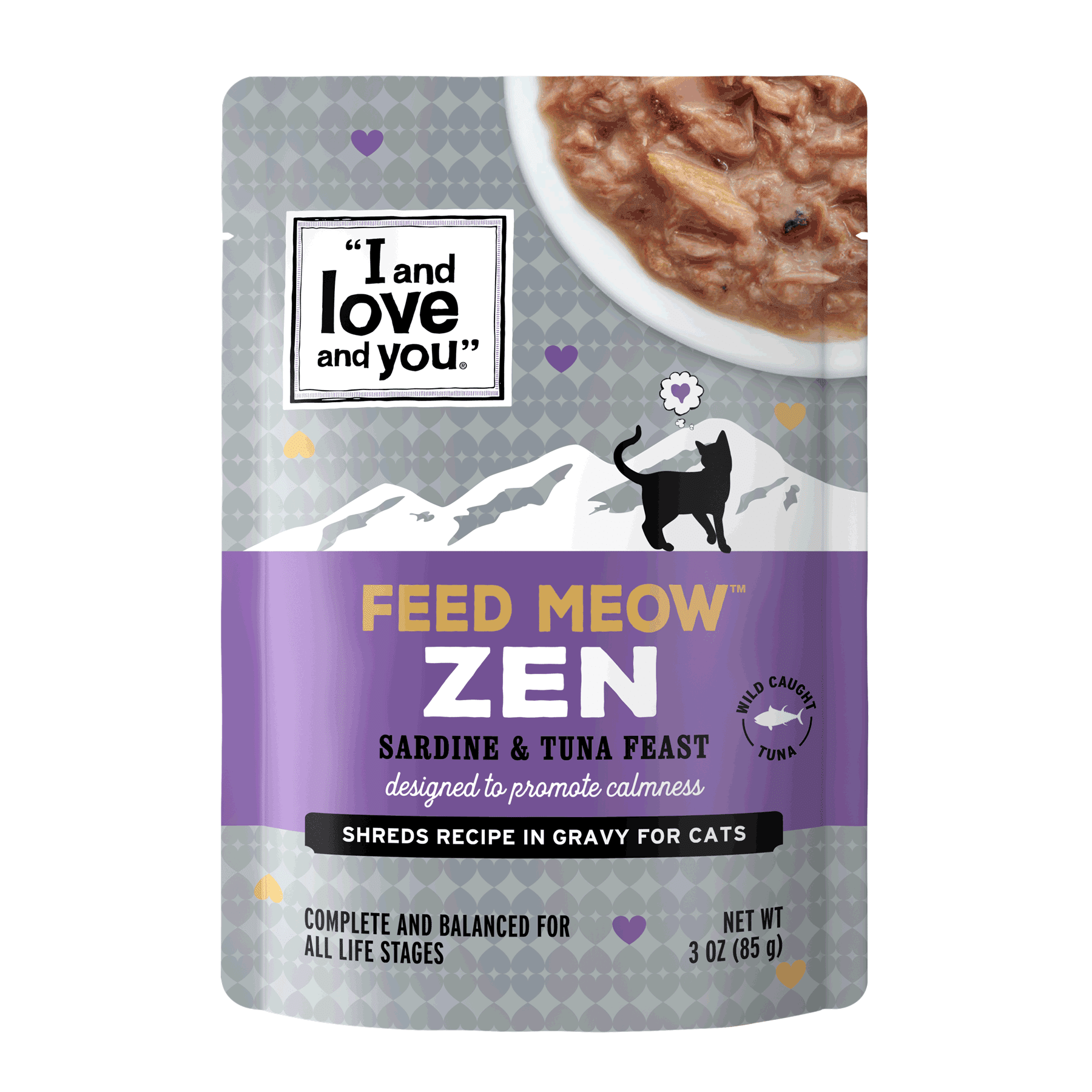 I and Love and You Feed Meow Zen Sardine & Tuna Feast Wet Cat Food (3 oz) cs36m