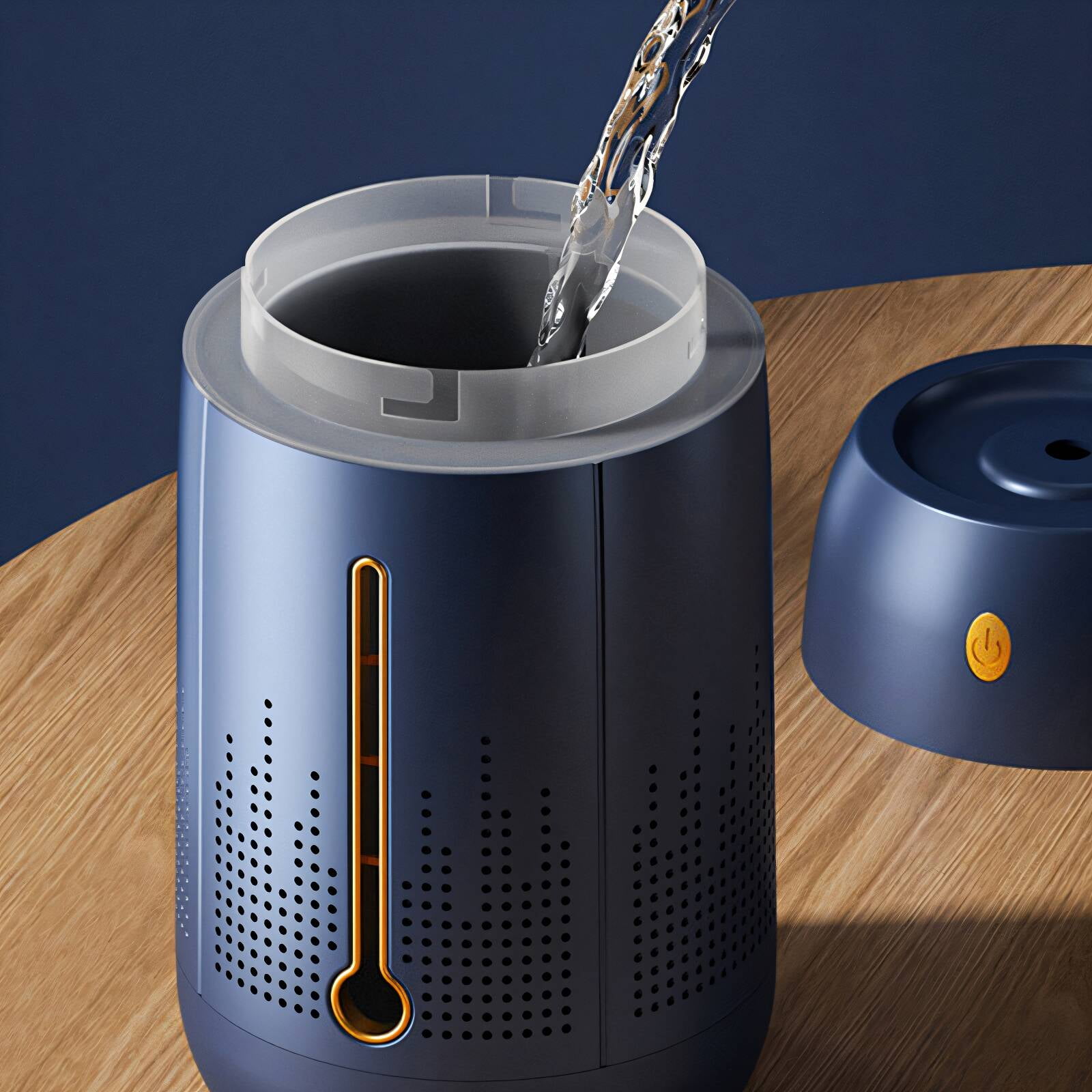 Hibibud Ultrasonic Humidifiers for Bedroom, Quiet Cool Mist Air Moisturizer (Blue, 2 Pack) 63w6f