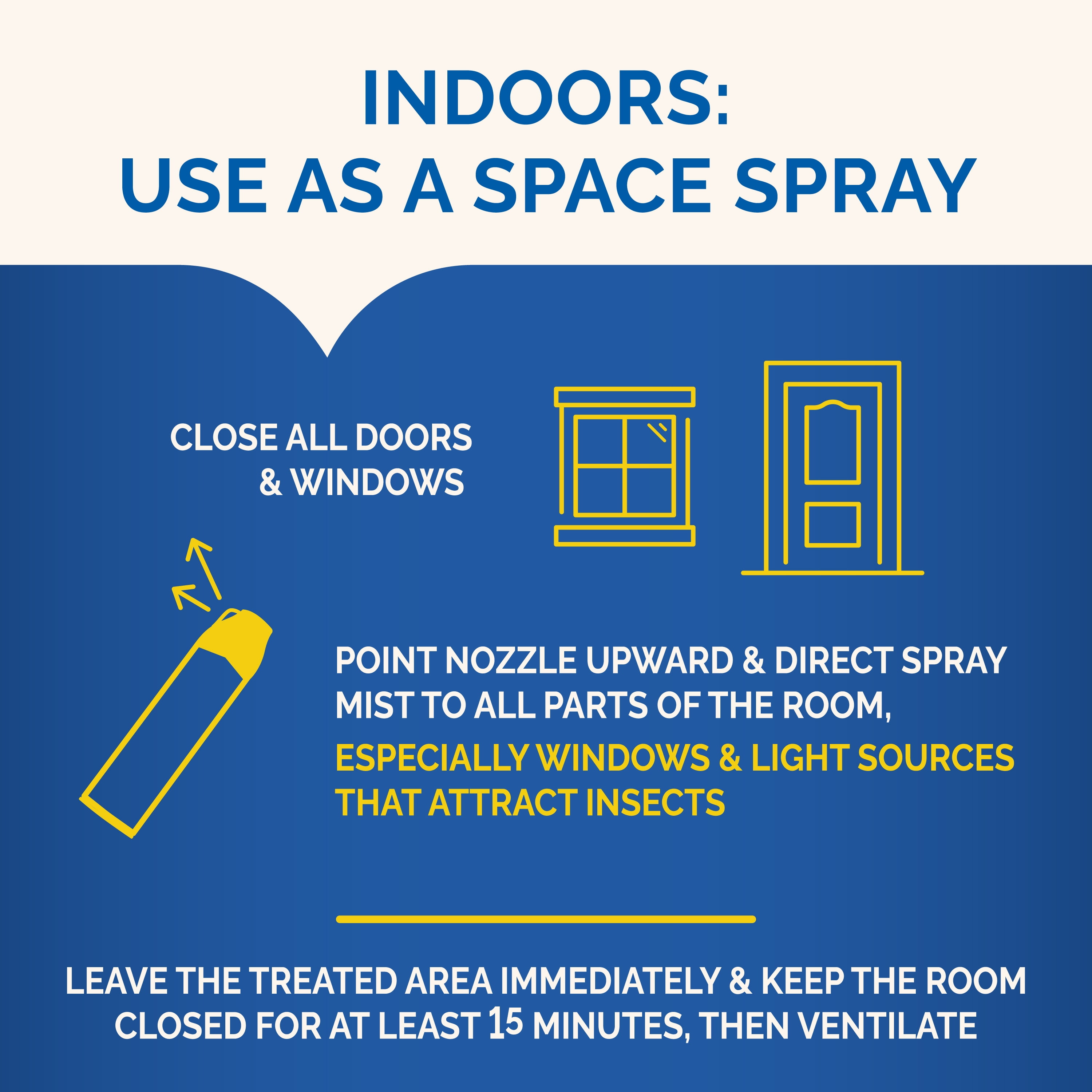 Hot Shot Flying Insect Killer Spray, Fast-Acting Indoor and Outdoor Pest Control (Clean Fresh Scent, 15 oz) 1mvlh