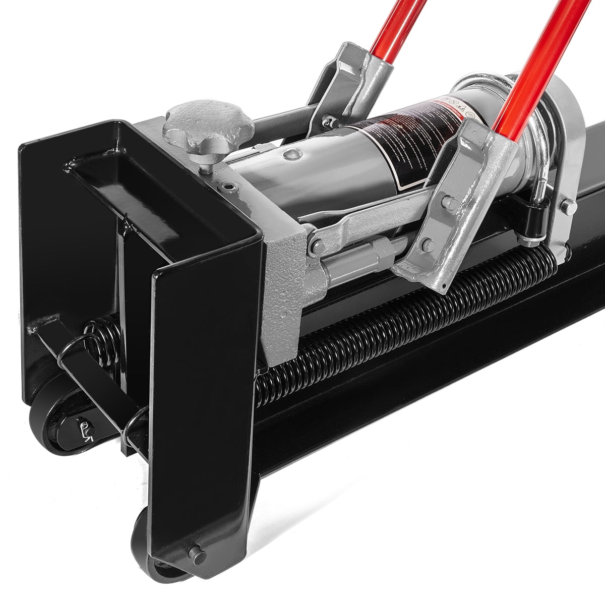 XtremepowerUS Hydraulic Log Splitter, 12 Ton Manual Wood Splitting Tool with Steel Beam and Wheels (1 Pack) p0an7