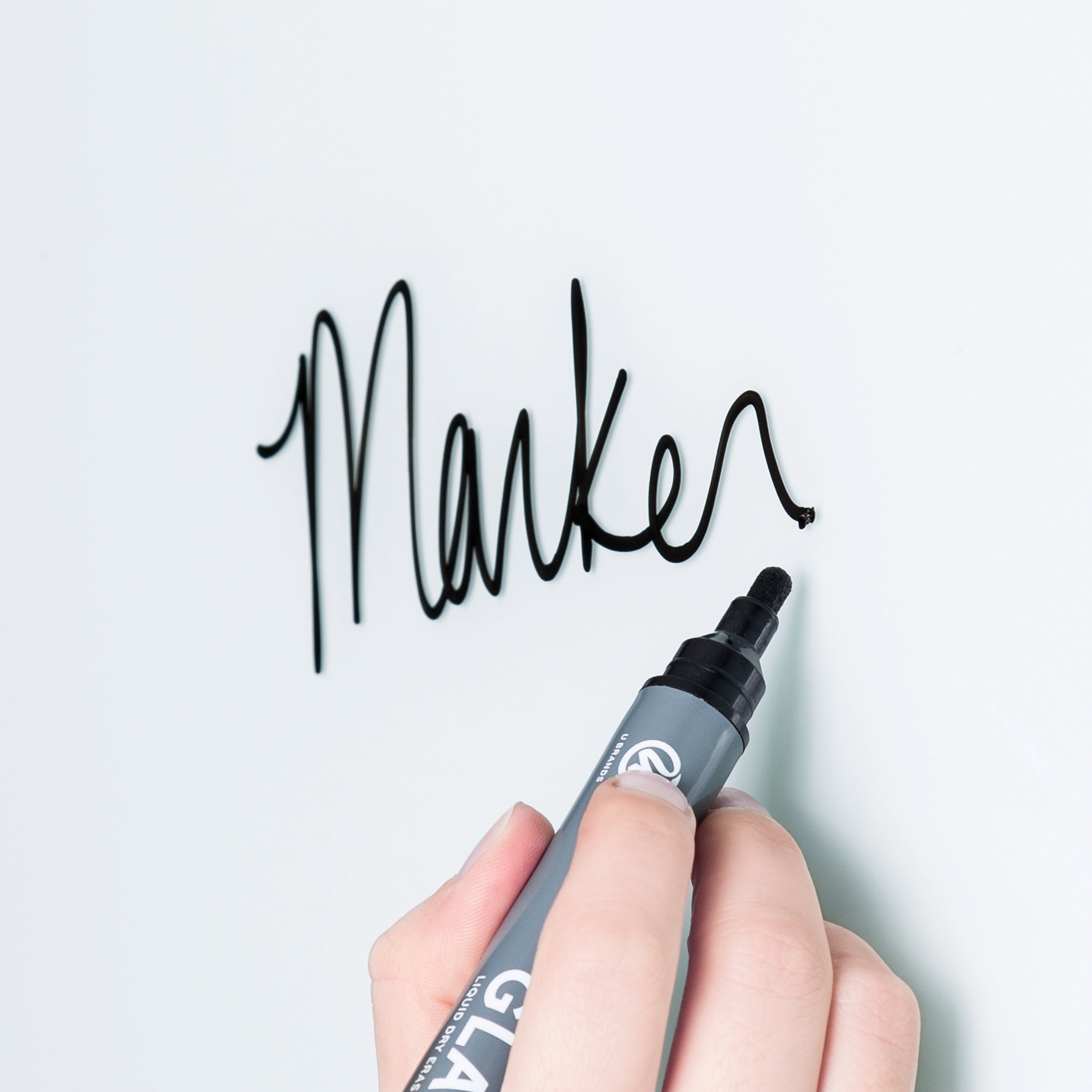 U Brands Liquid Chalk and Dry Erase Markers, Dual Surface Writing, Assorted Colors (4 Count) 8p771